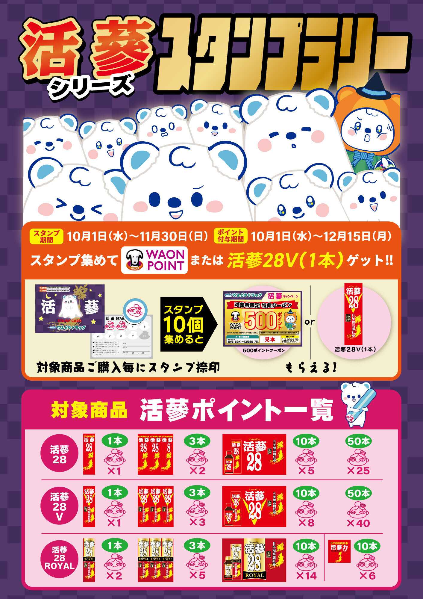 よどや 活蔘スタンプラリーキャンペーン