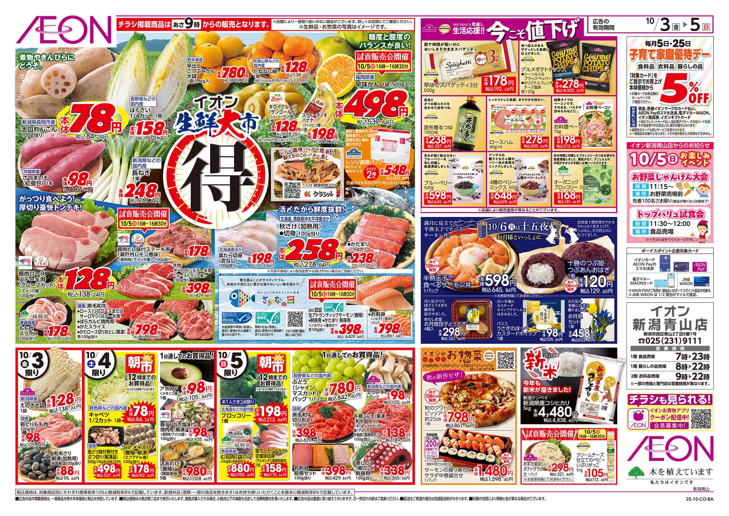 イオン 10/3号　生鮮大市：表面