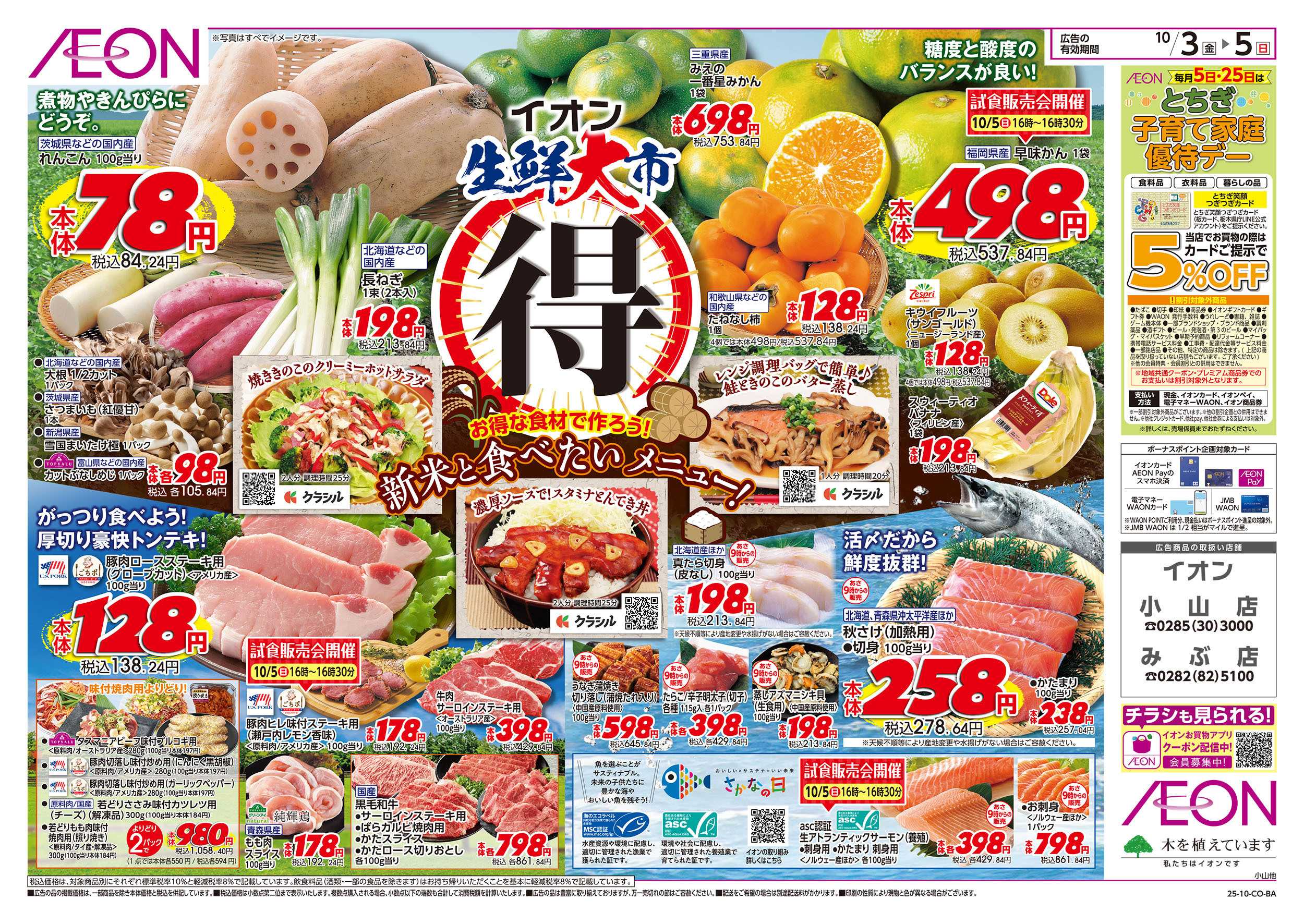イオン 10/3号　生鮮大市：表面