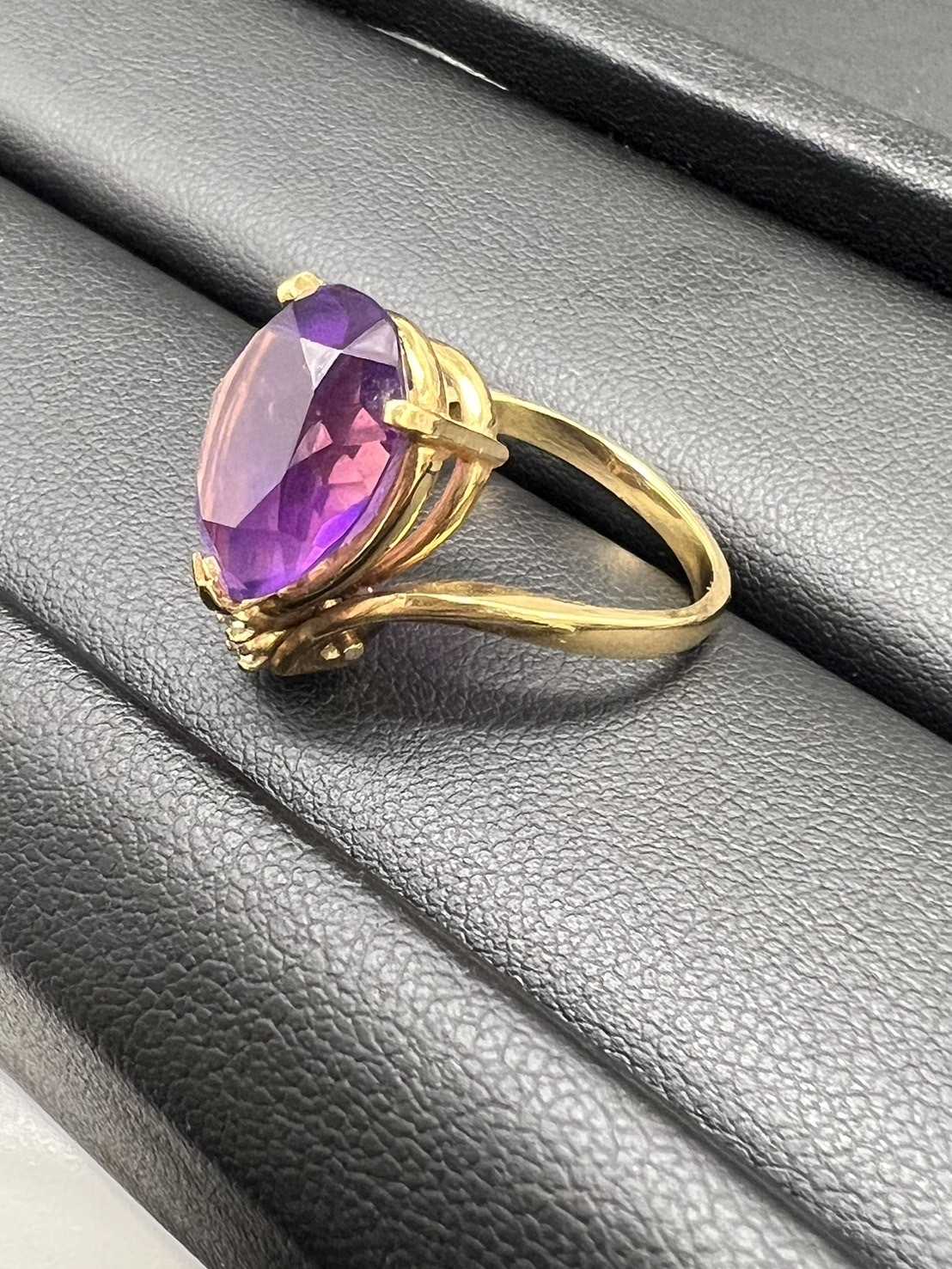 買取大吉 アメジスト18金リング