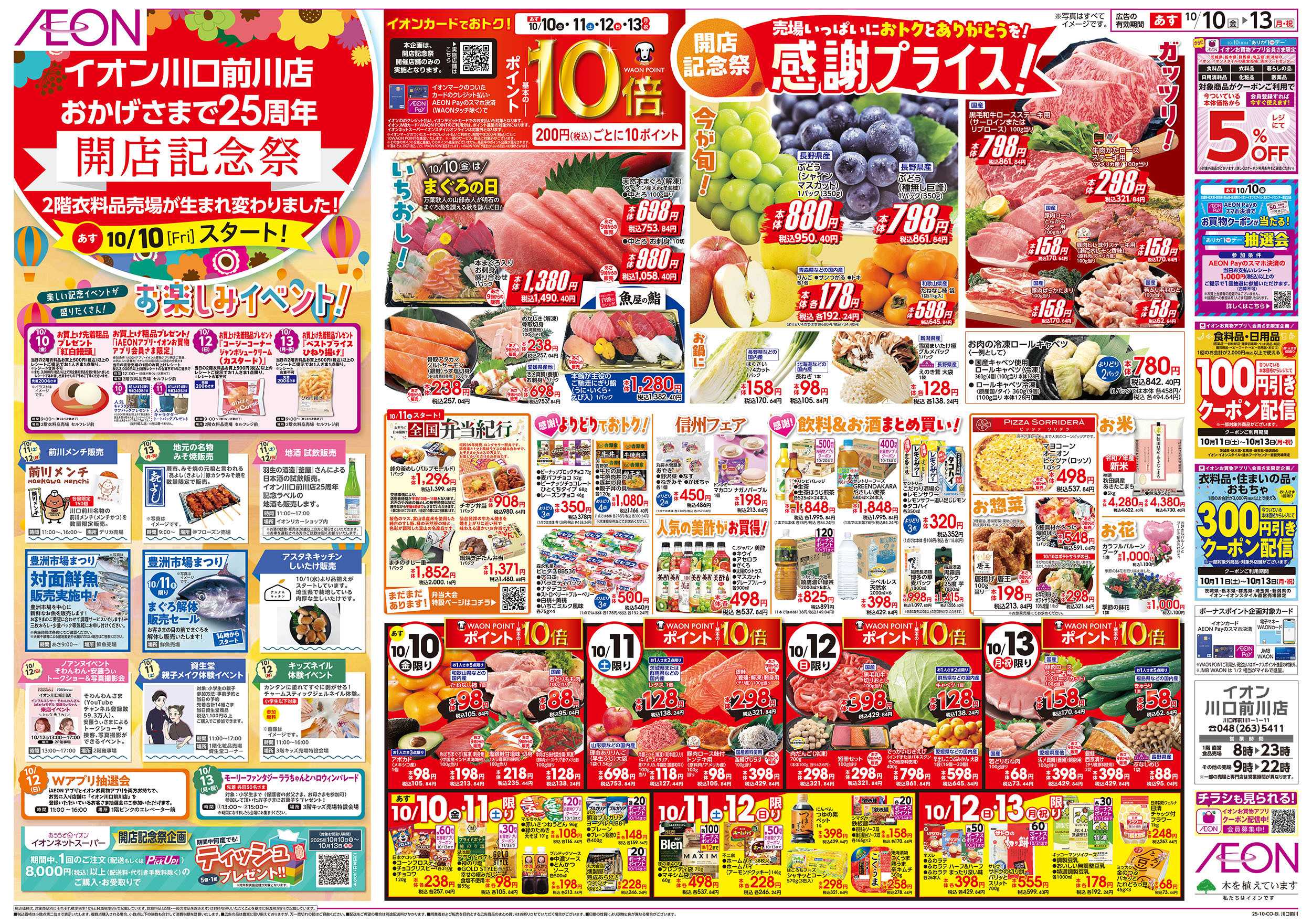 イオン 10/10号　開店記念祭：表面