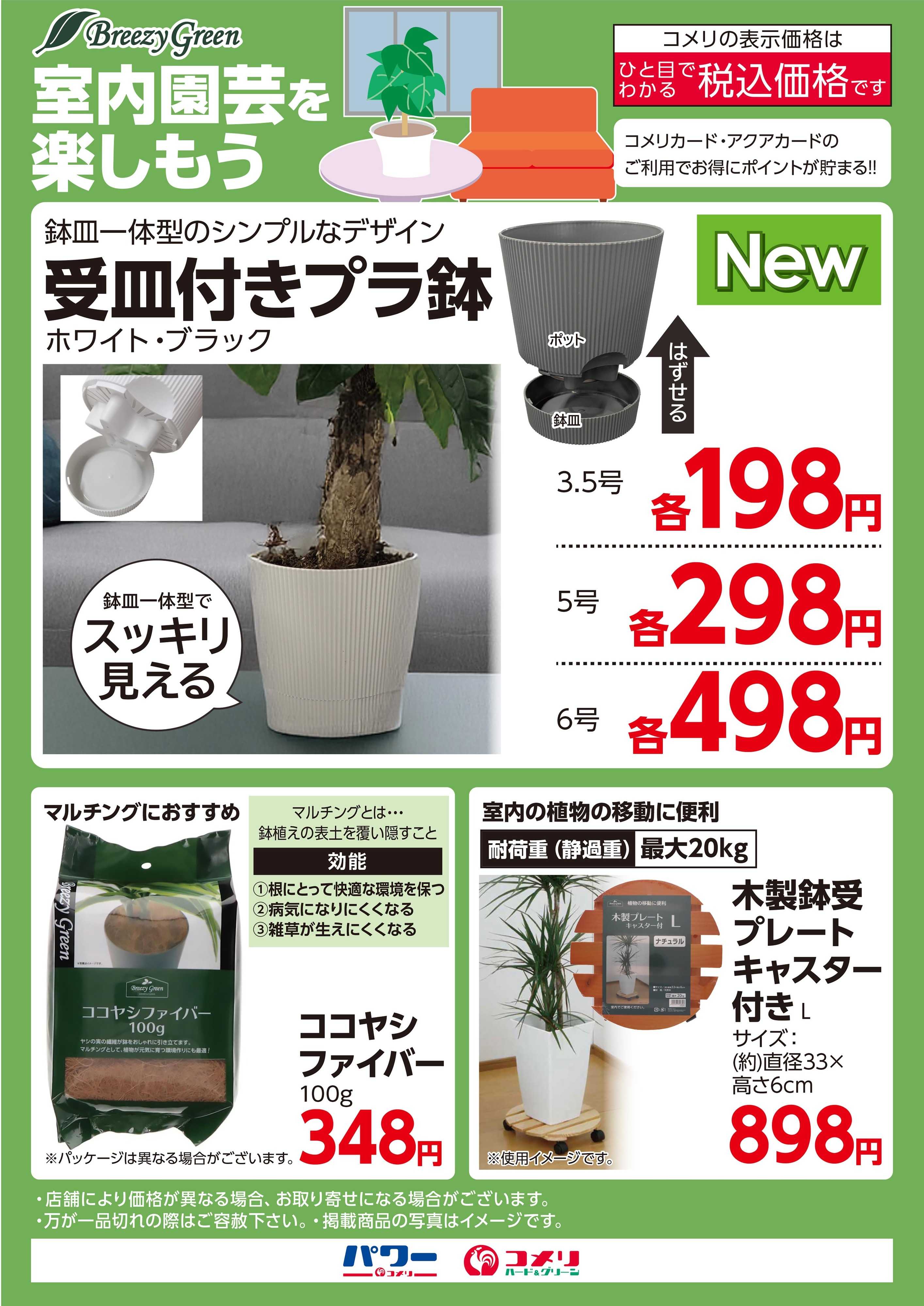コメリハード＆グリーン 室内園芸を楽しもう