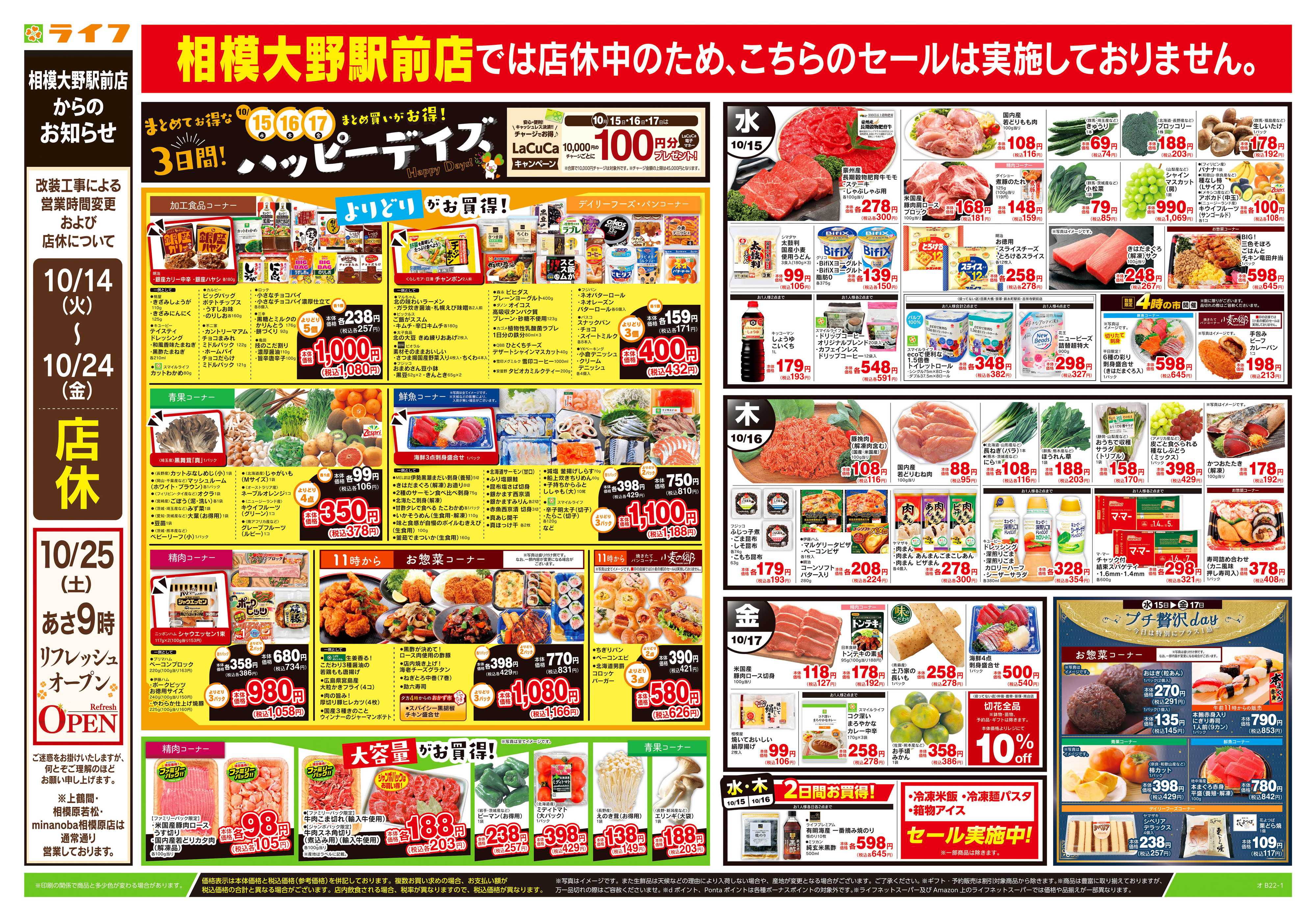 ライフ 10/15号　ハッピーデイズ