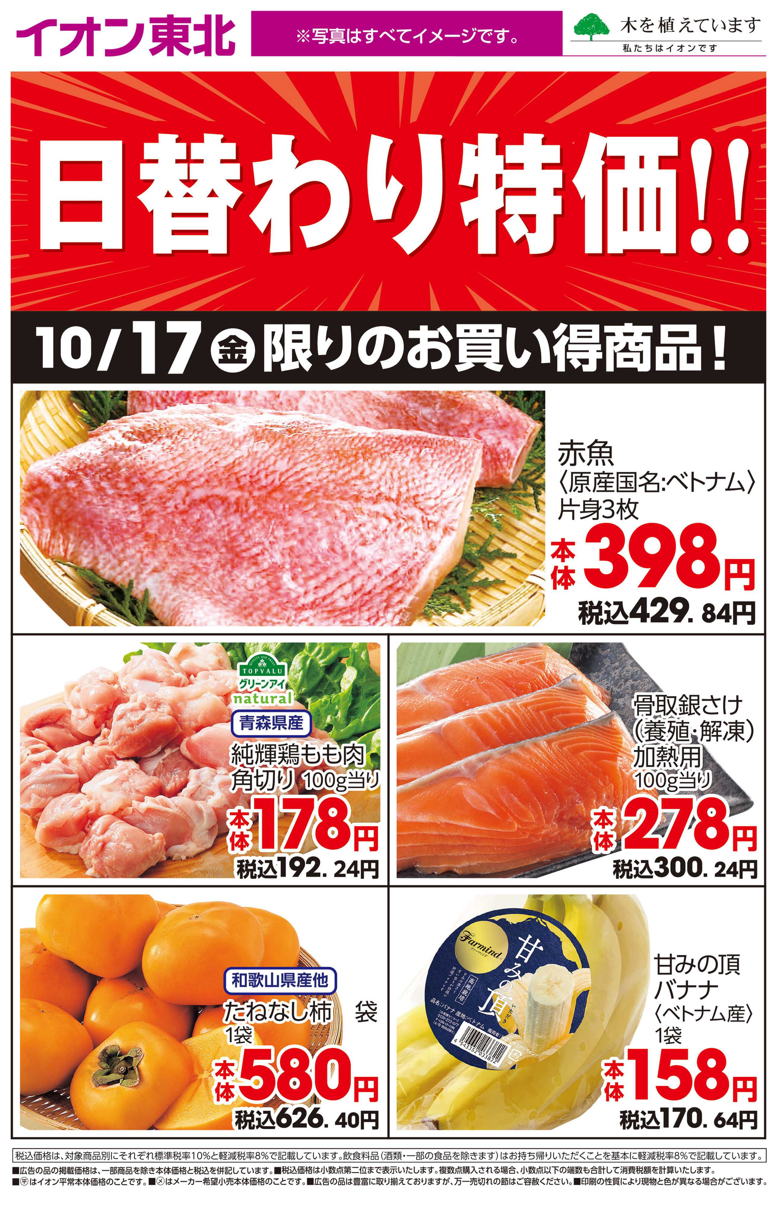 イオンスタイル 10月17日日替わり