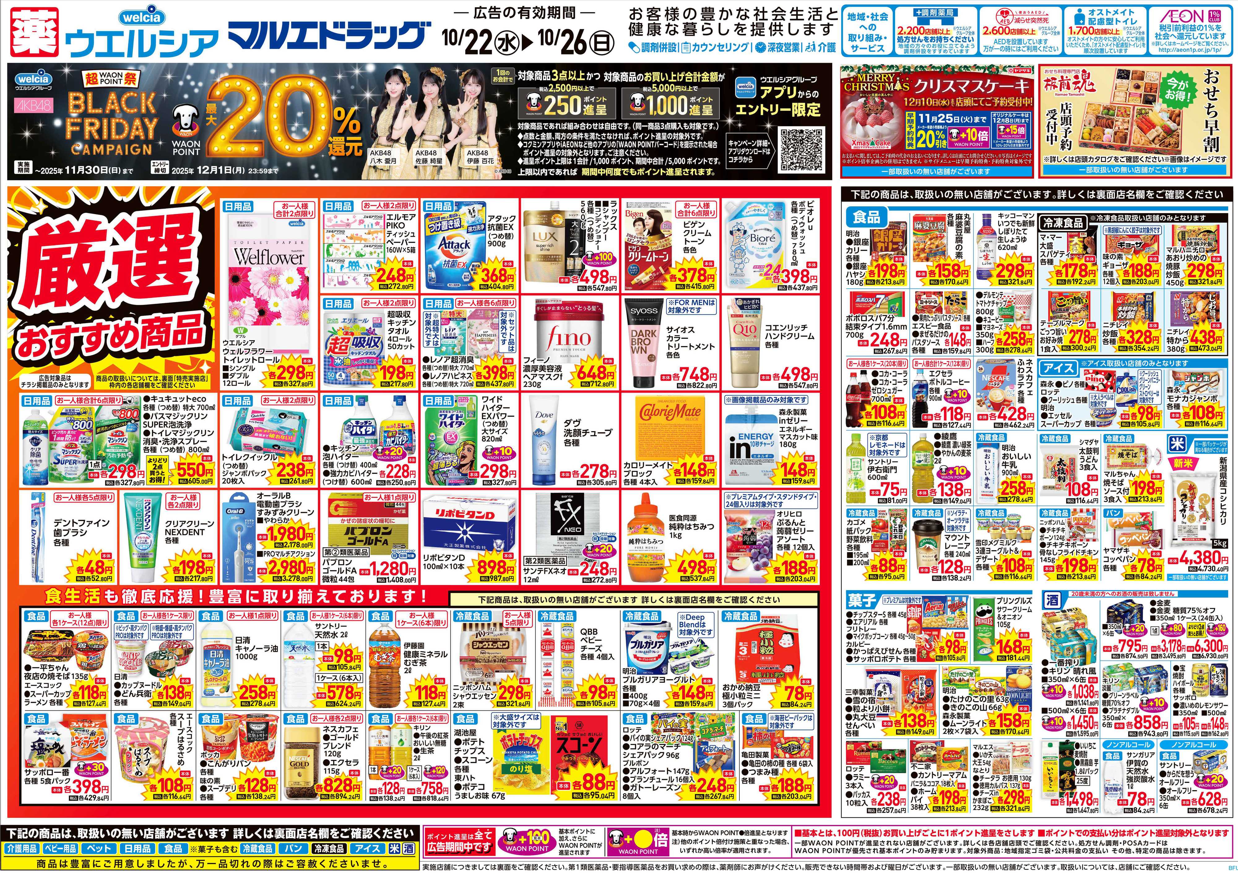 マルエドラッグ 10.22号_折込チラシ