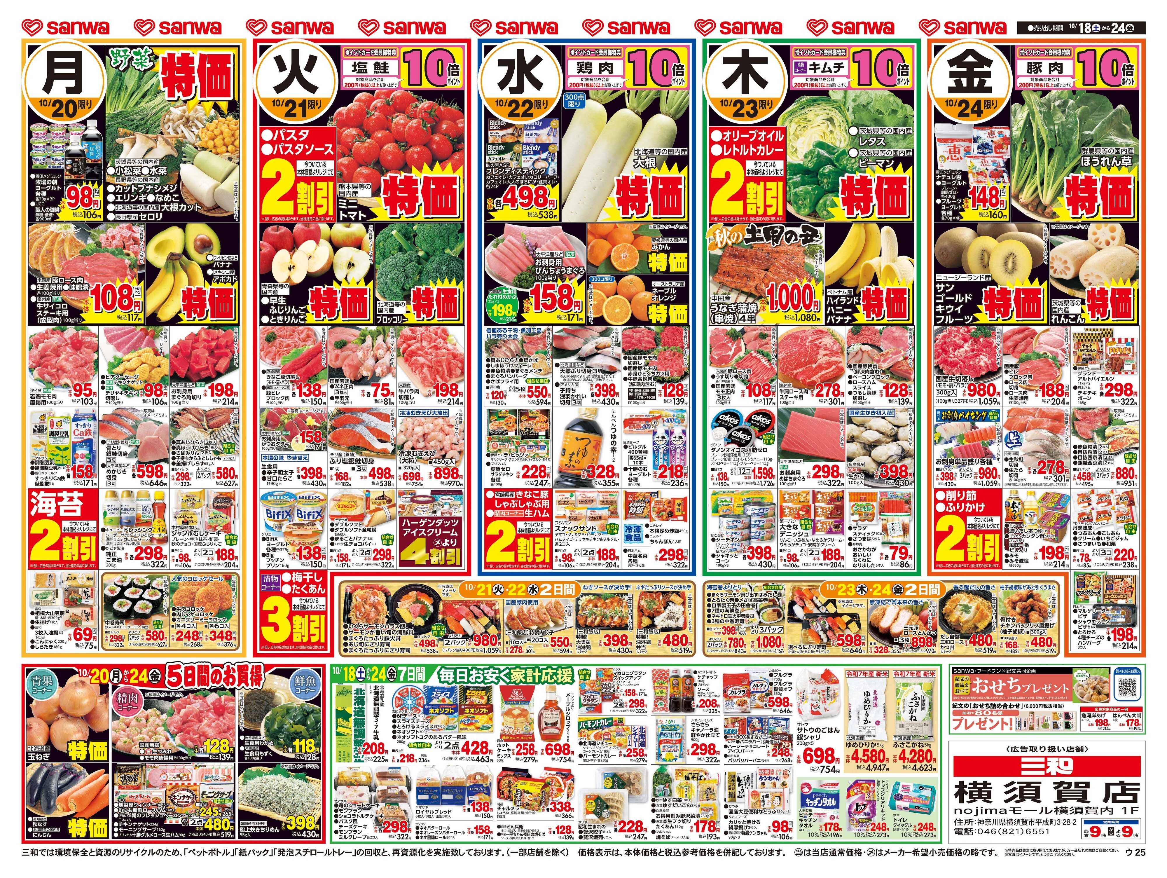 三和 10/18(土)～10/24(金)人気の鍋ランキング