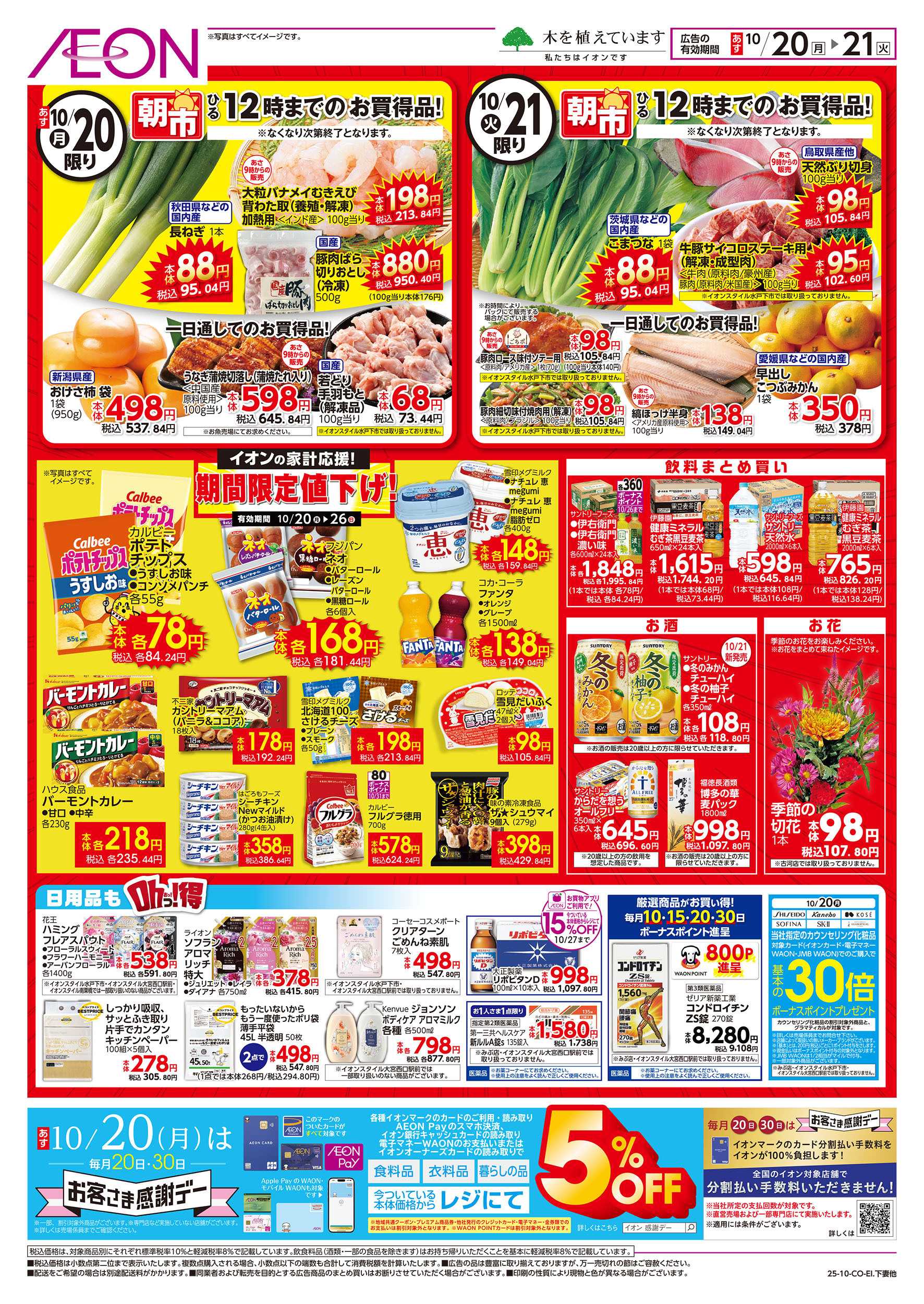 イオンスタイル 10/20号　イオンのOhっ！得市：裏面