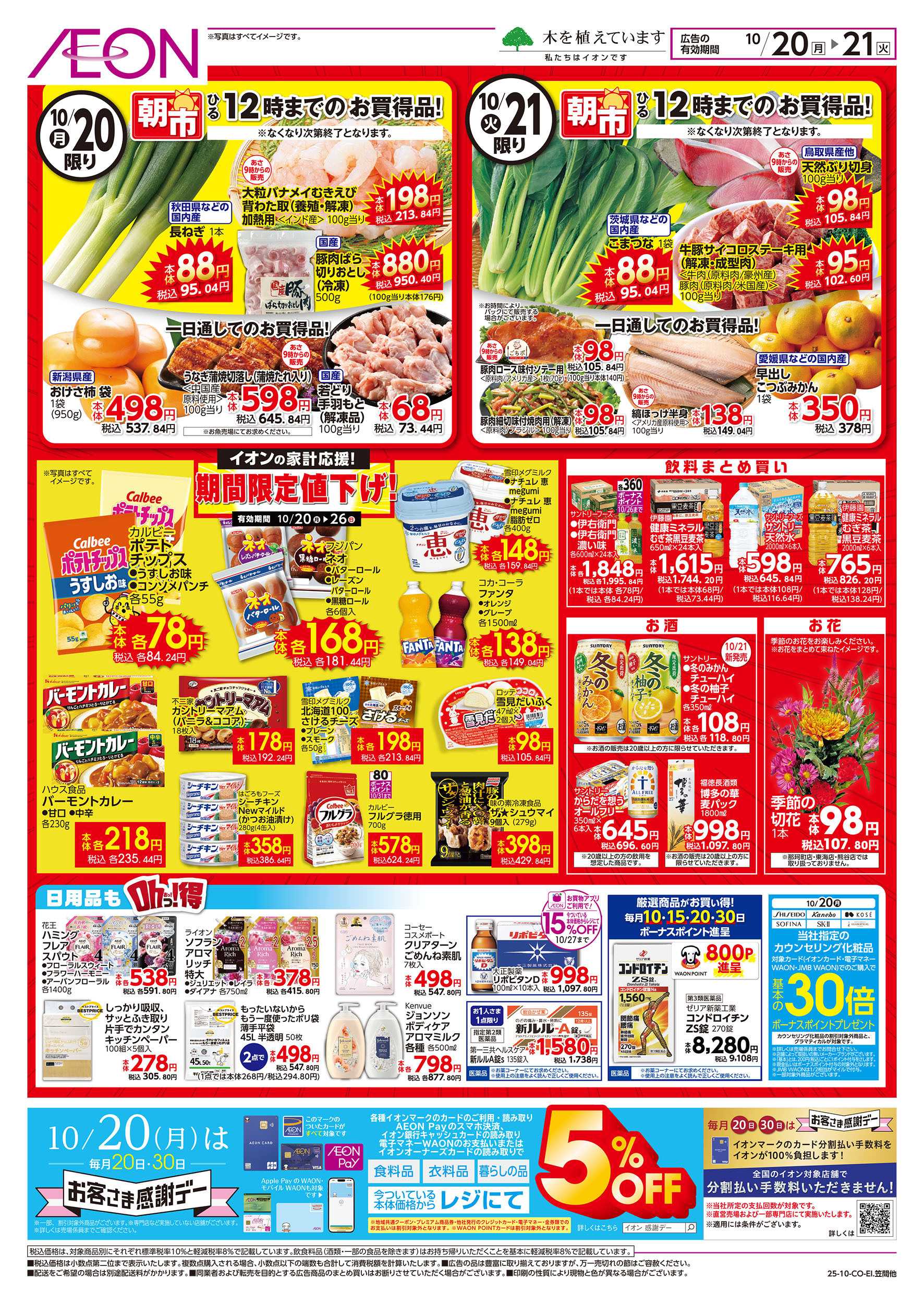 イオンスタイル 10/20号　イオンのOhっ！得市：裏面