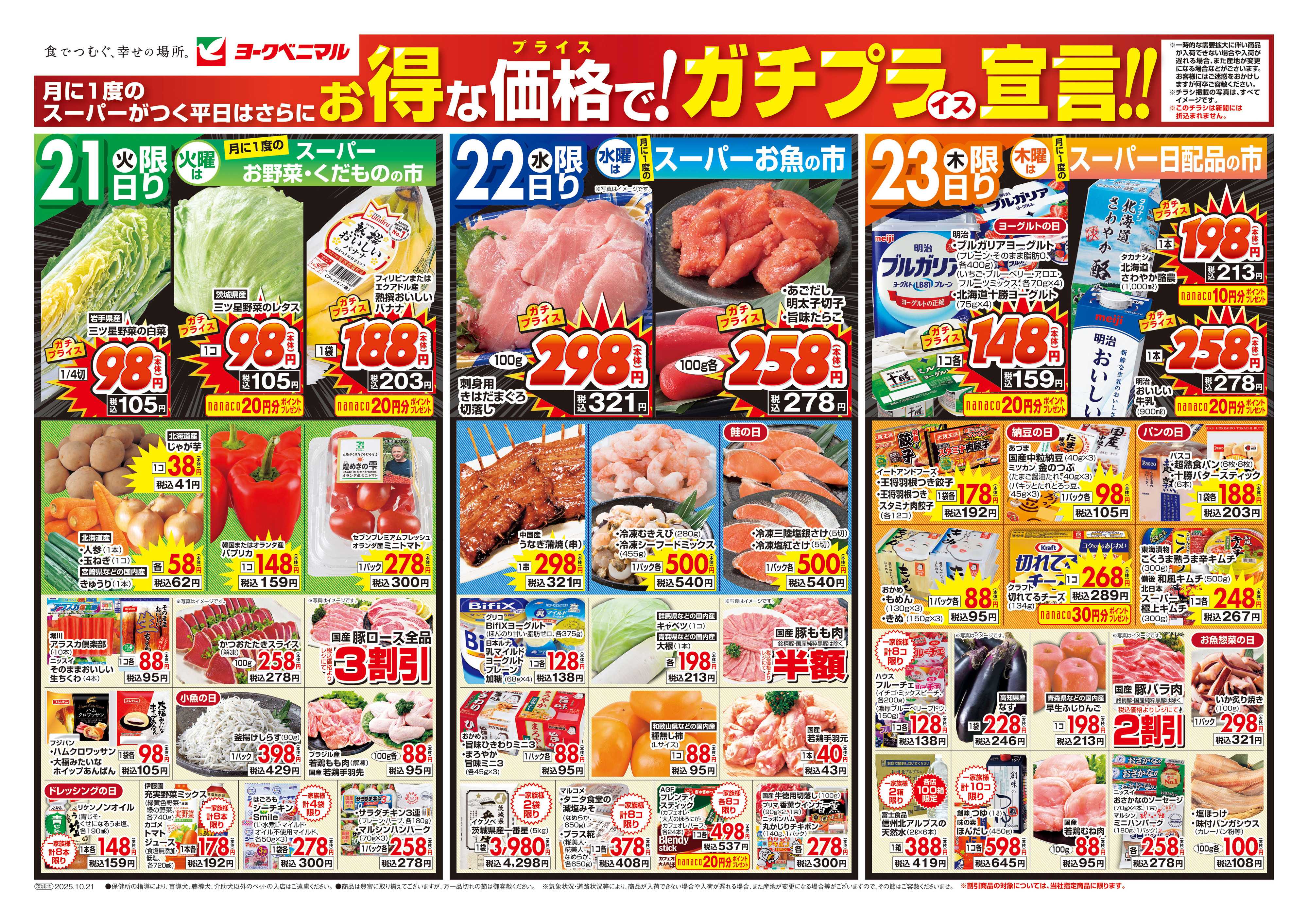 ヨークベニマル 10/21号チラシ