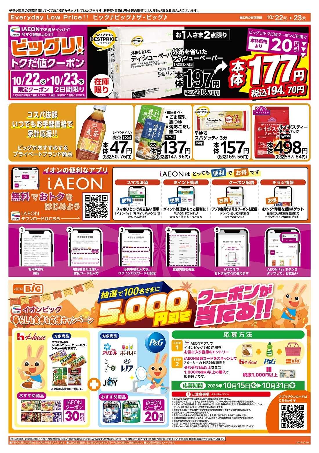 ザ・ビッグ 毎週水曜木曜はお買得均一祭！