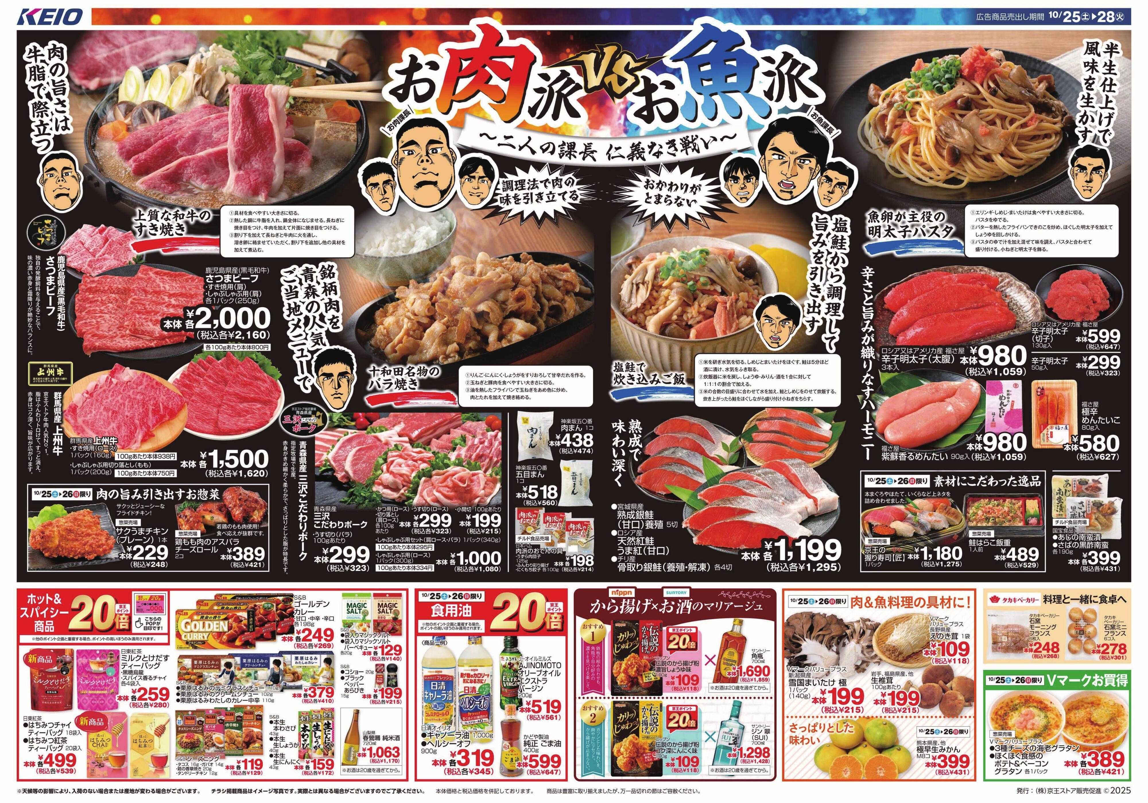 キッチンコート お肉派 VS お魚派