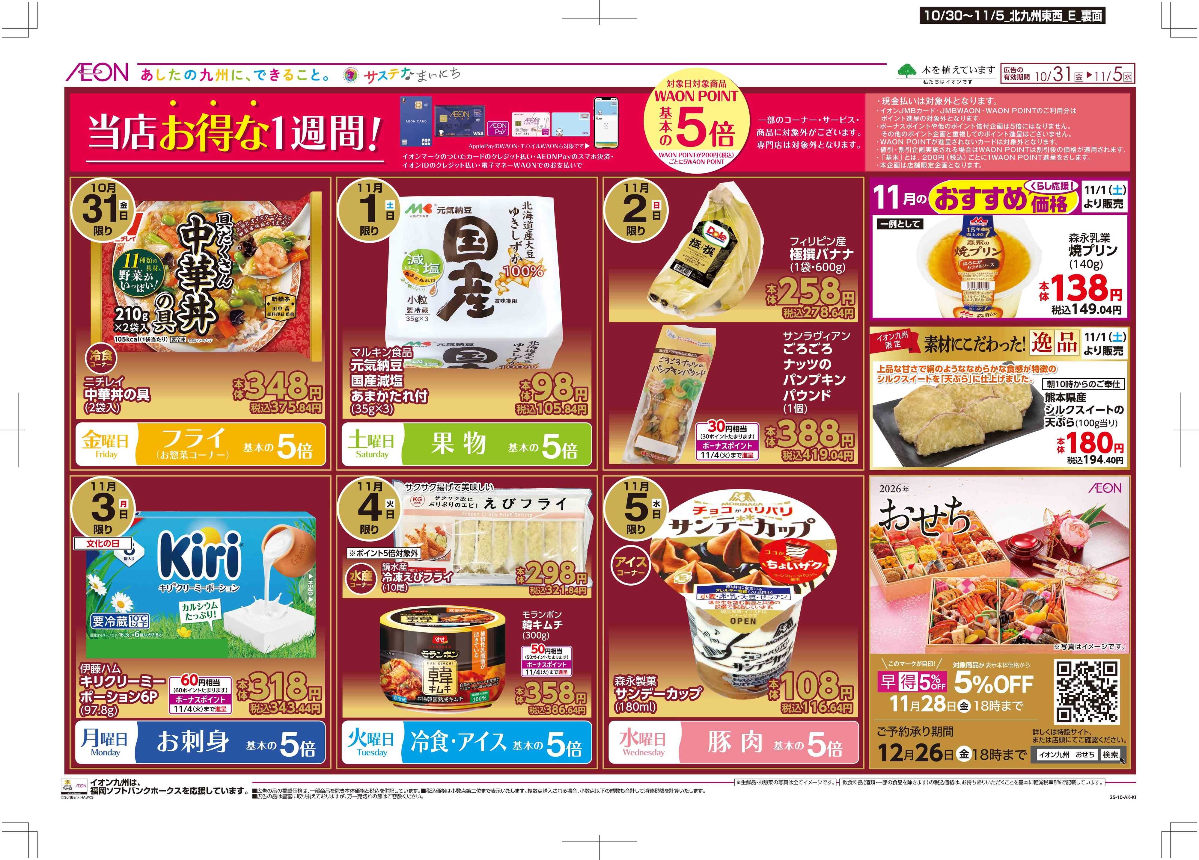 マックスバリュ 木曜市/感謝デー/おにくの日