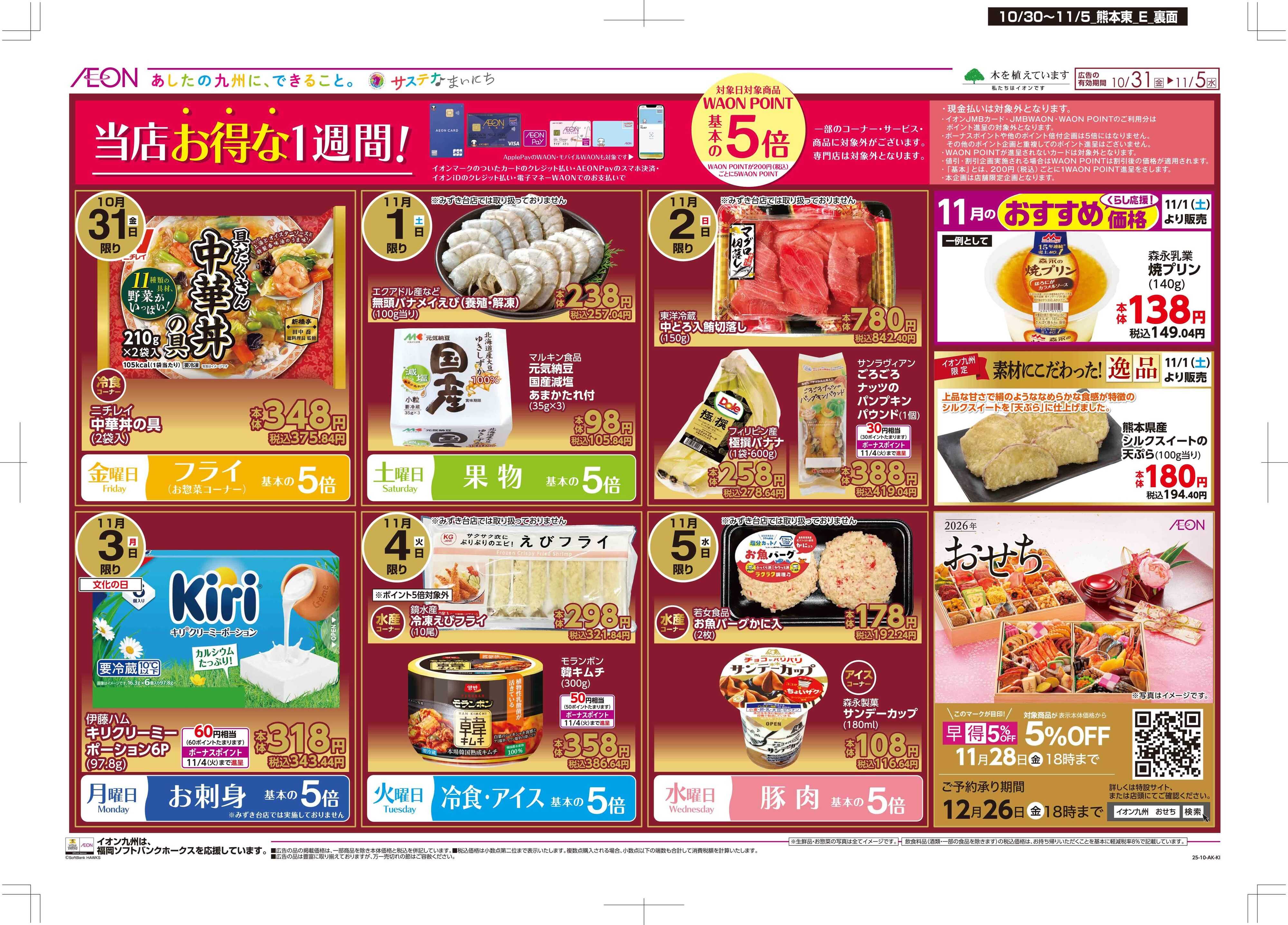 マックスバリュ 木曜市/感謝デー/おにくの日