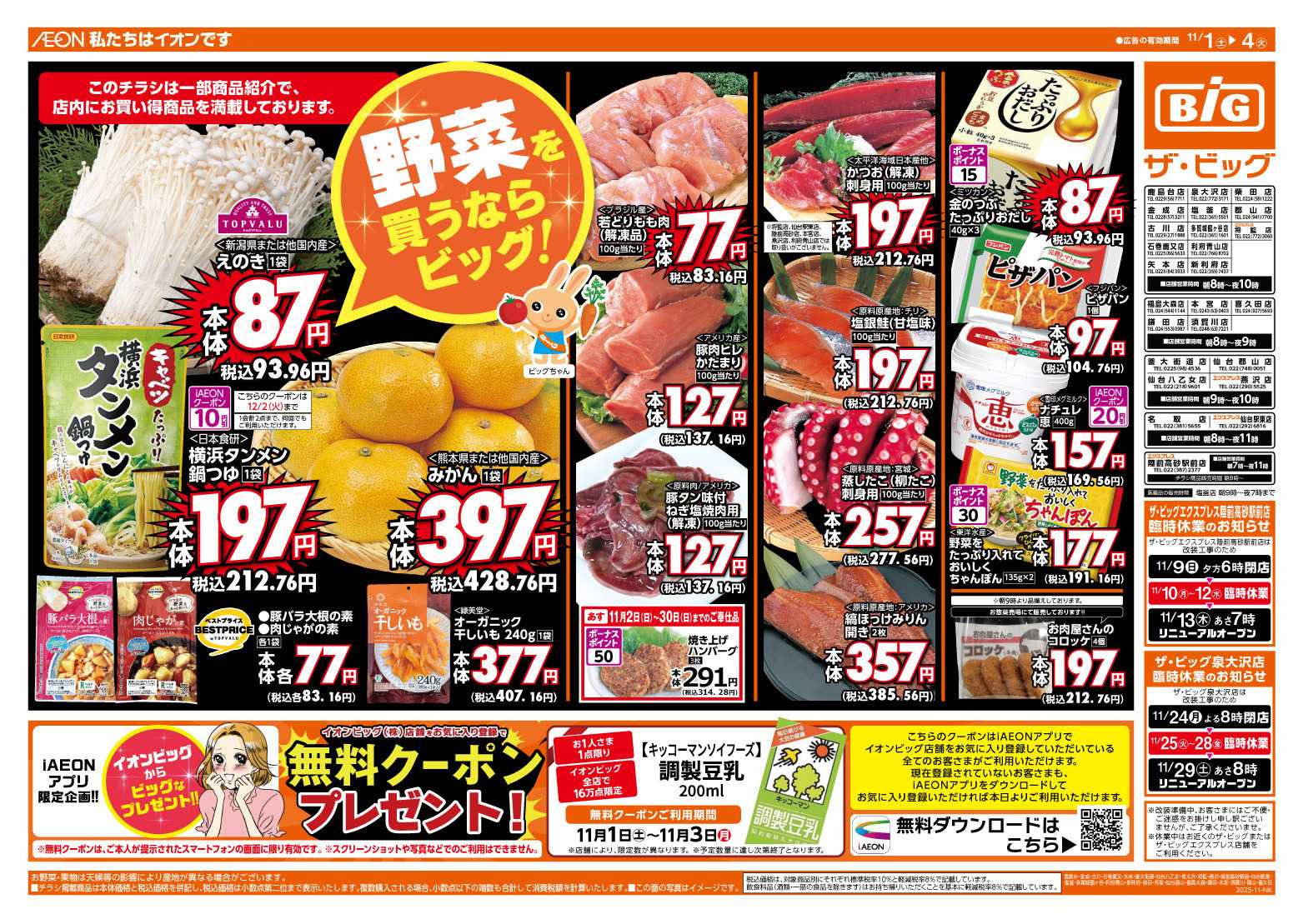 ザ・ビッグ 週末のお買い物はザ・ビッグで！