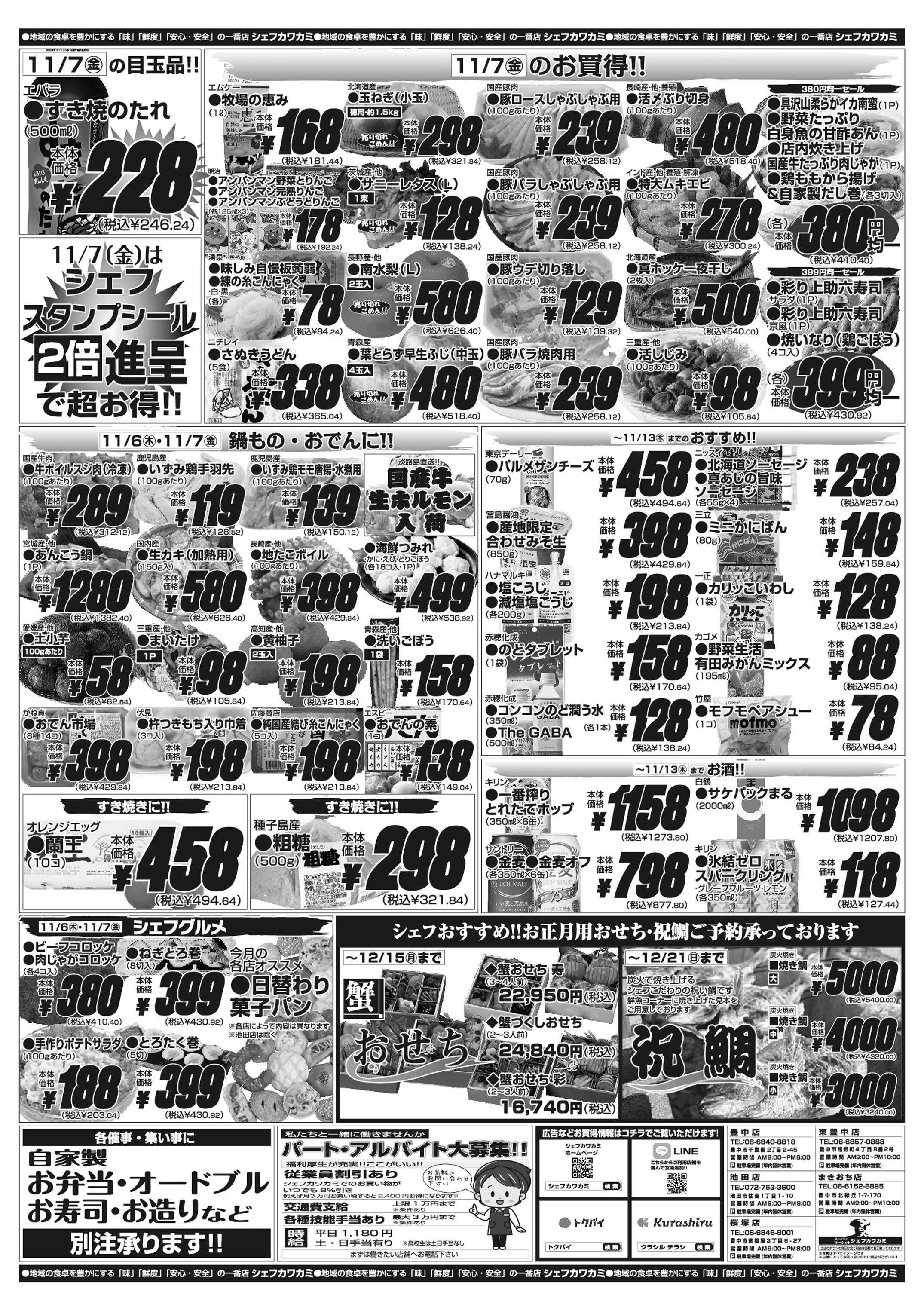 シェフカワカミ ぶっちぎり木曜市！