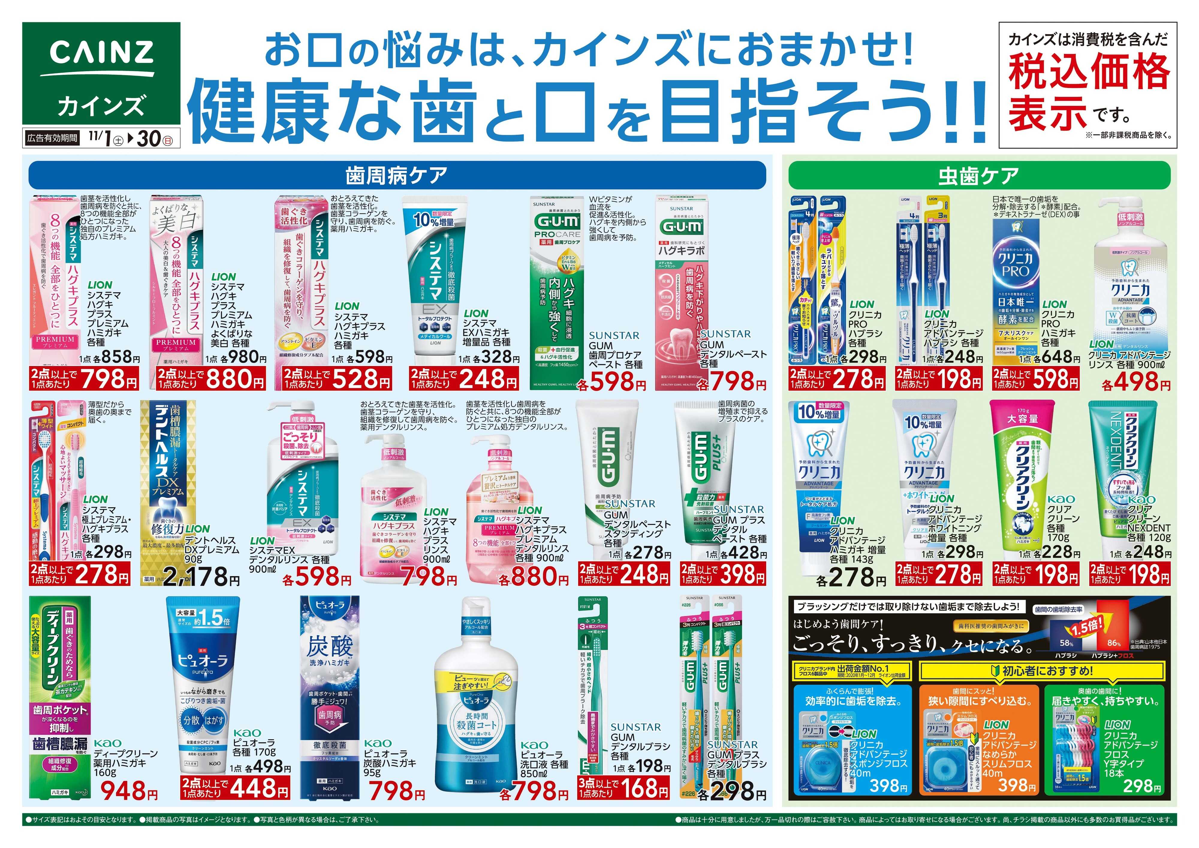 カインズ オーラルチラシ