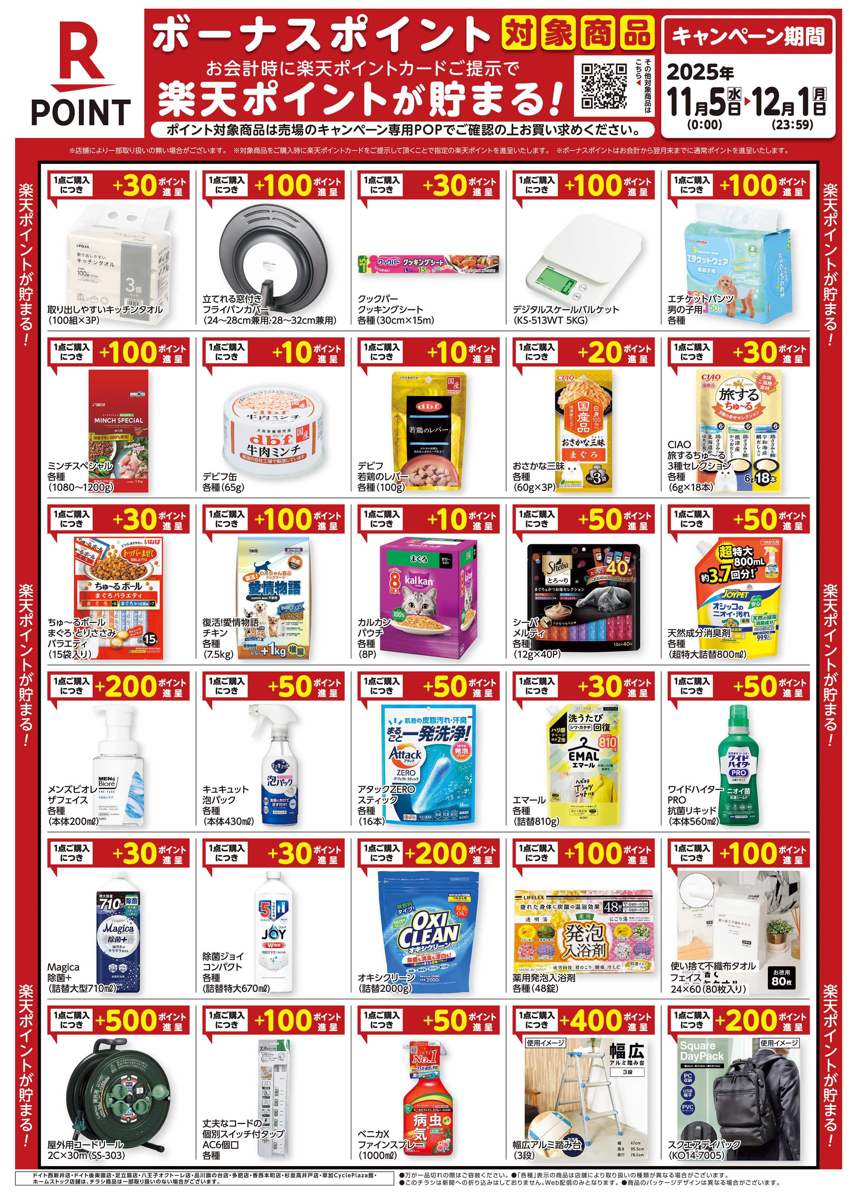 コーナン 楽天ボーナスポイントチラシ