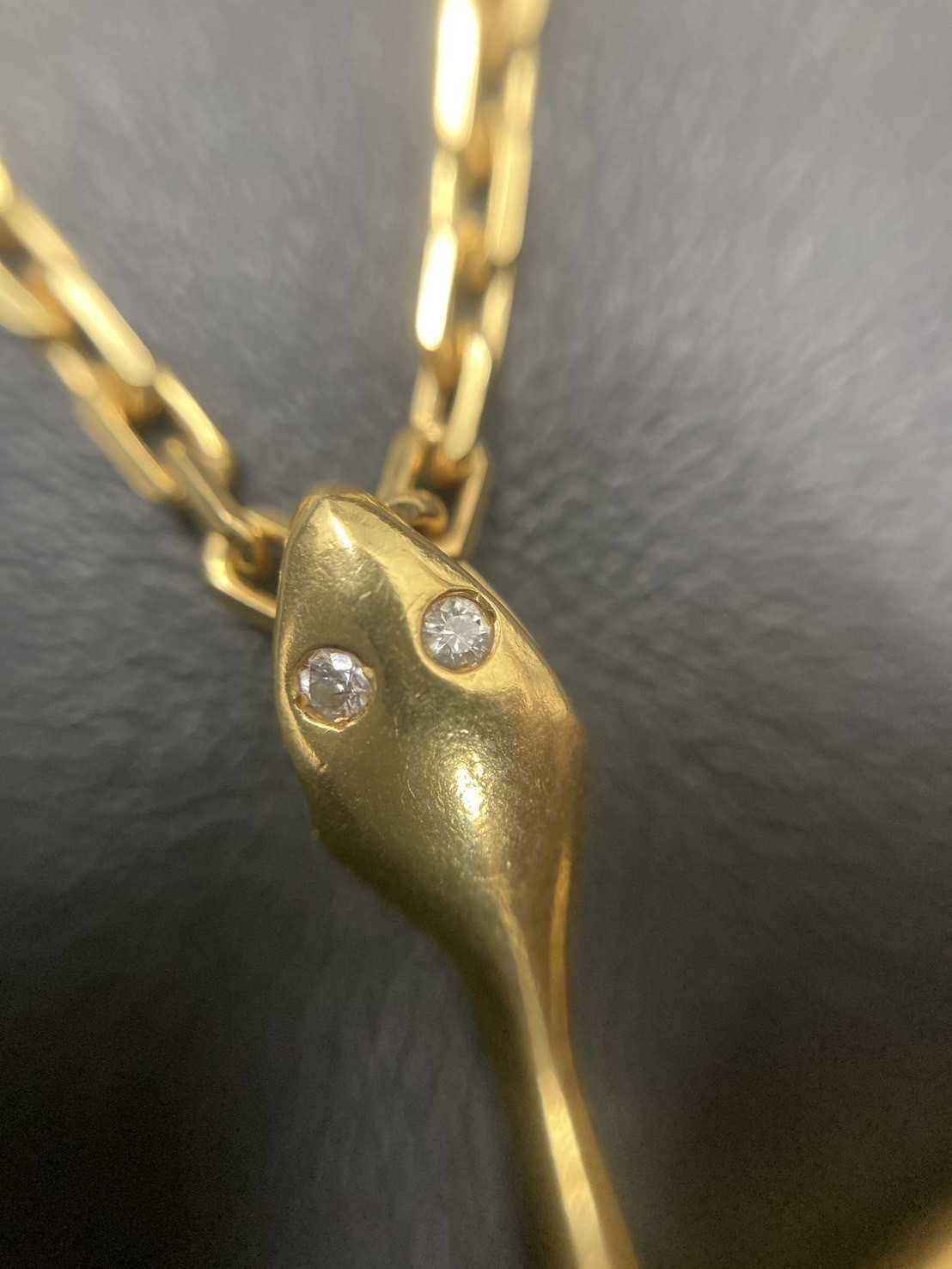 買取大吉 ダイヤモンド付きゴールドネックレス