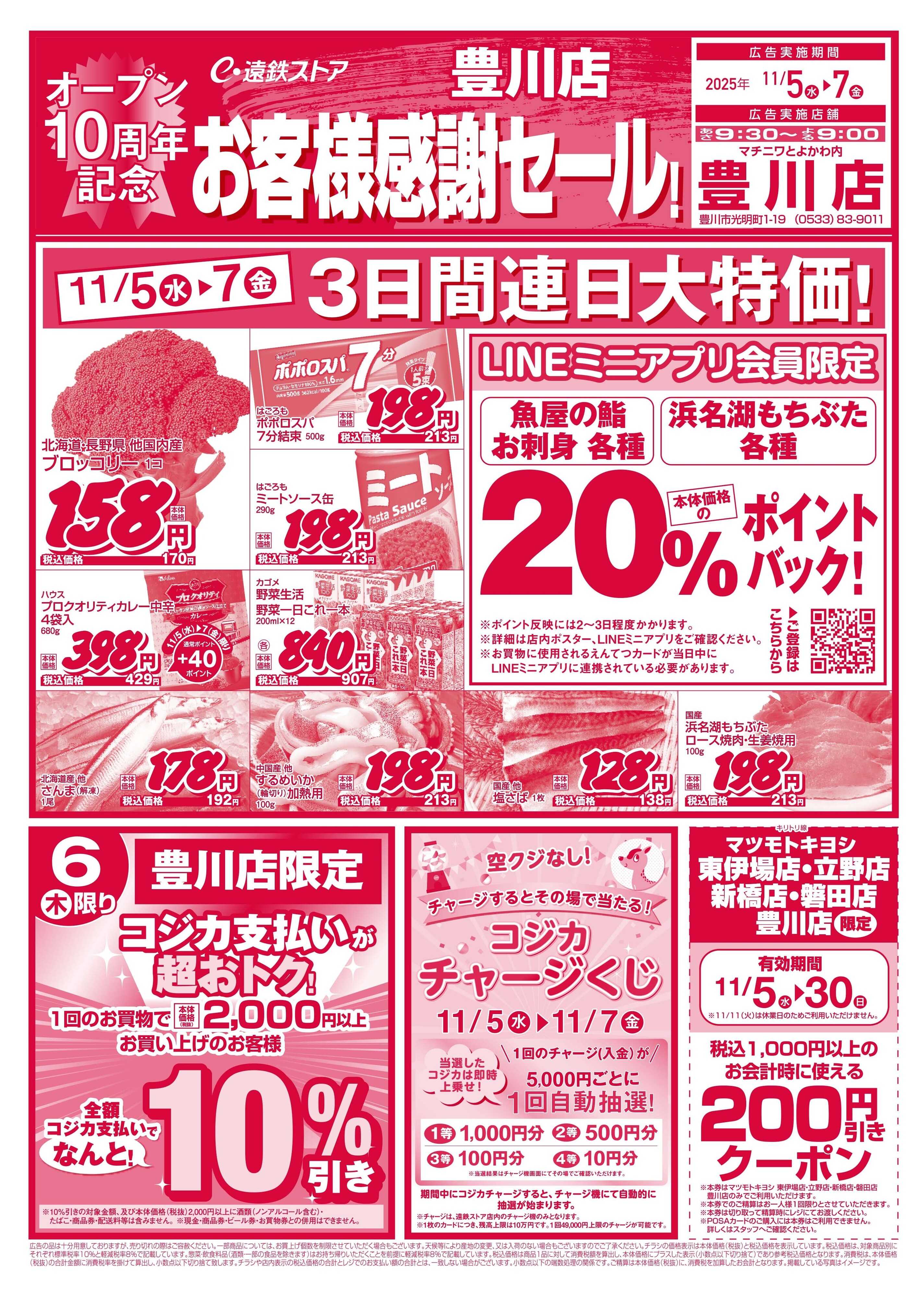 遠鉄ストア 豊川店1105-1107