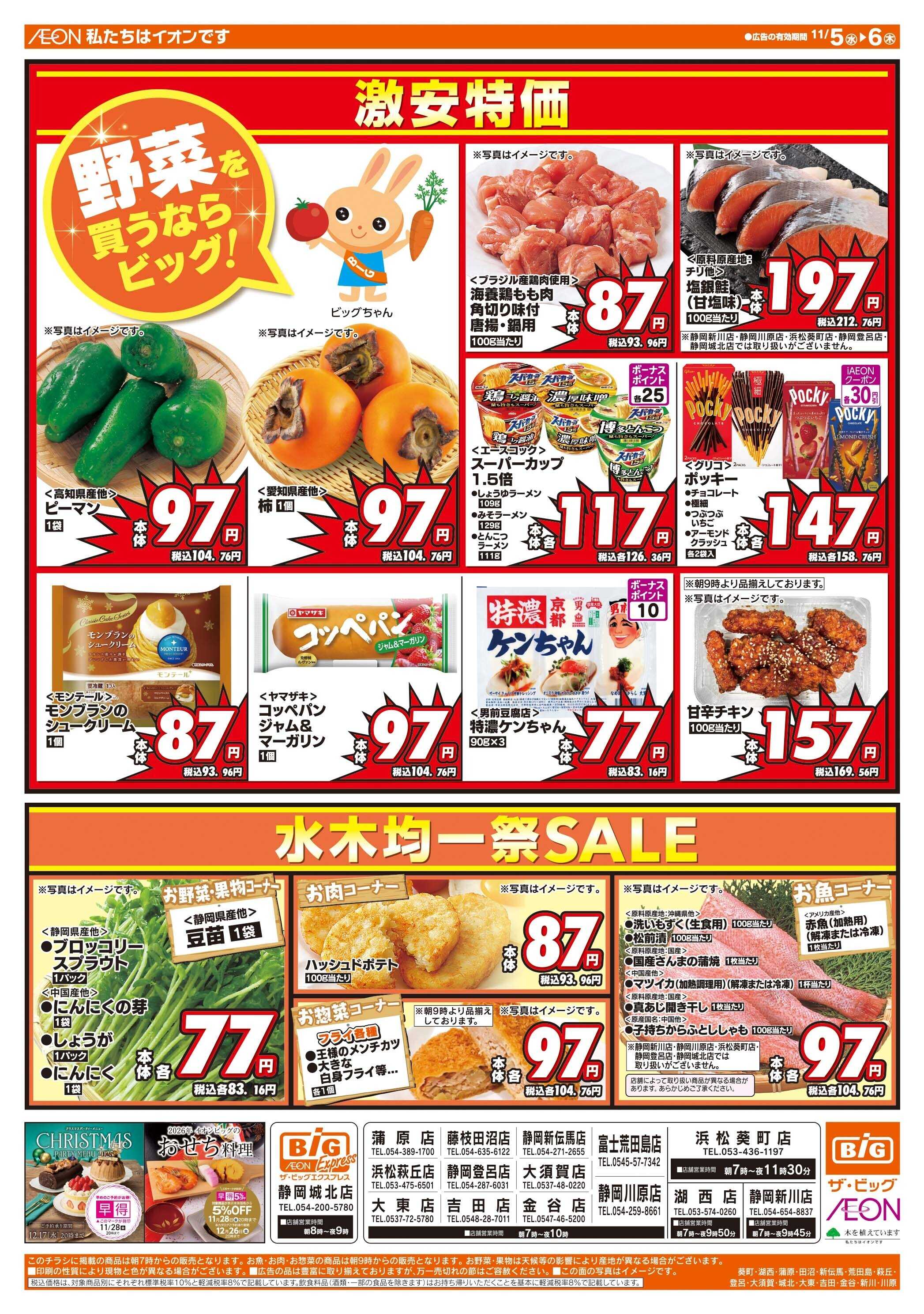 ザ・ビッグ 毎月５のつく日はポイント２倍！