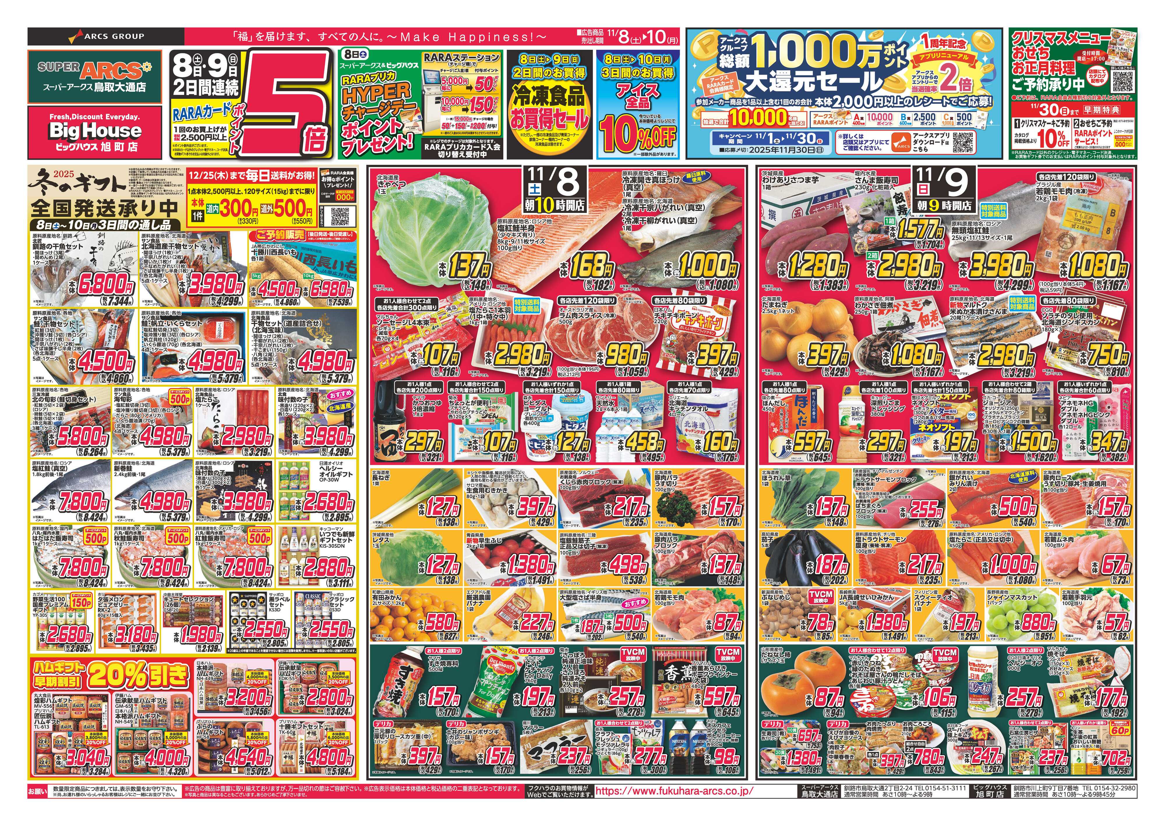 BigHouse 元気市＆破格値市　８日・９日ポイント５倍