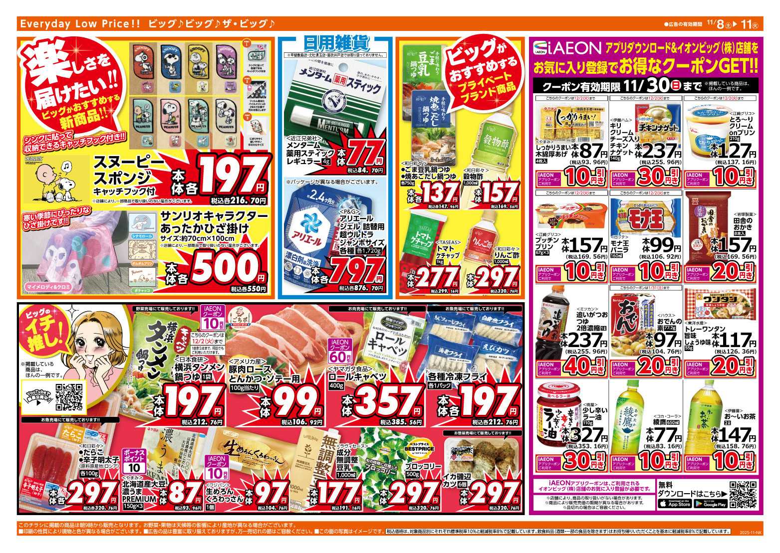 ザ・ビッグ 11/9（日）はザ・ビッグデー！