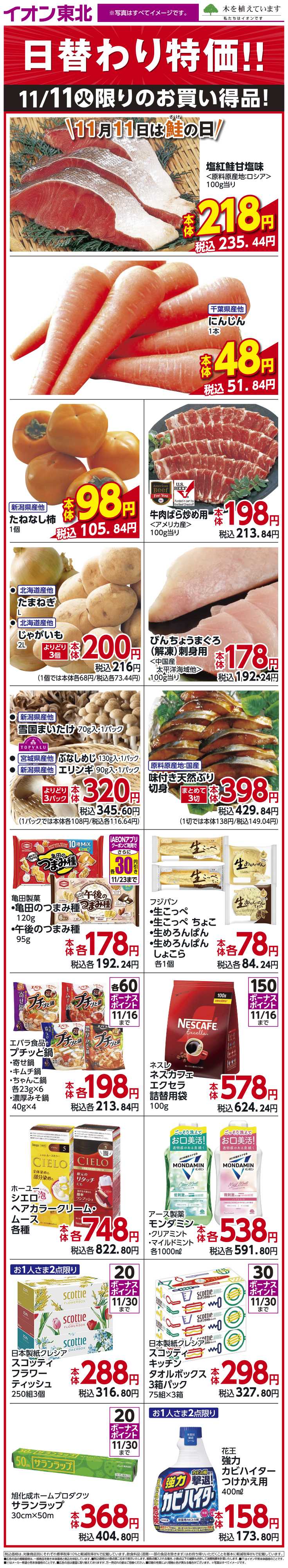 イオンスタイル 11月11日日替わり