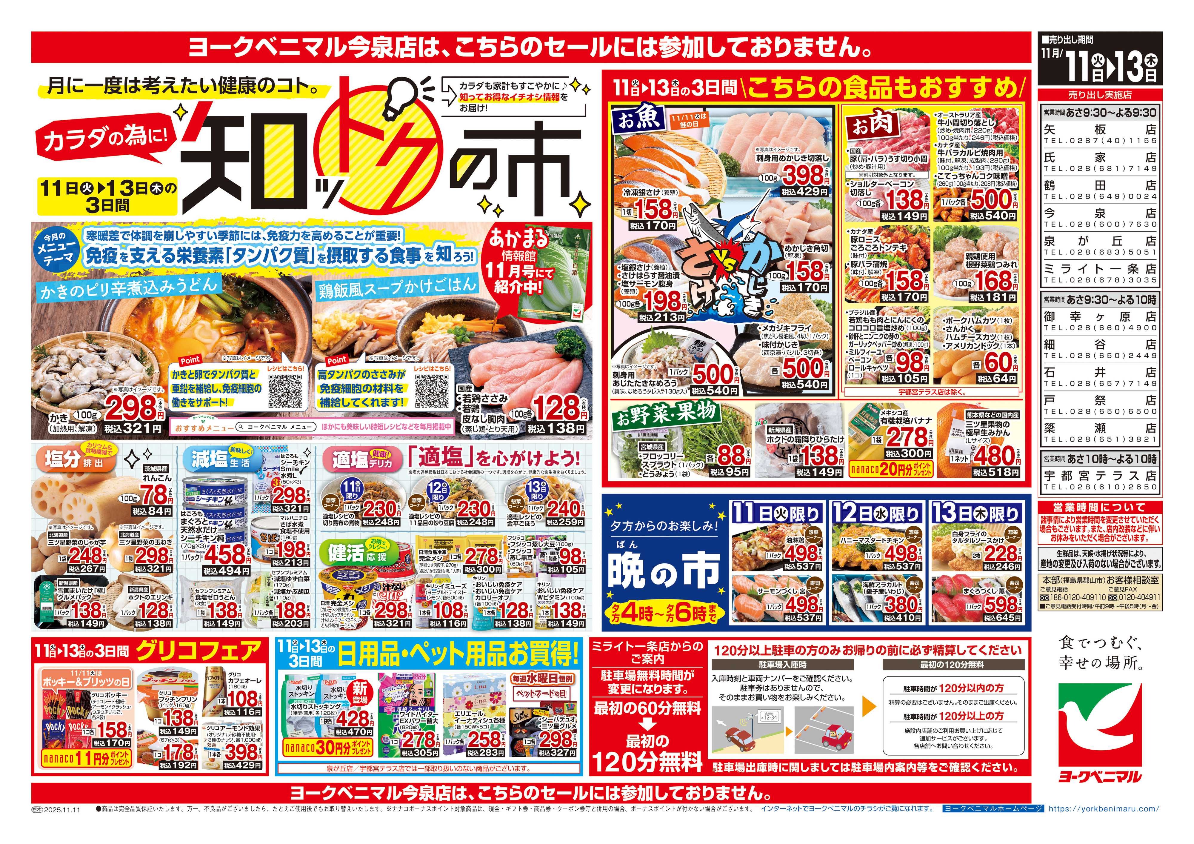 ヨークベニマル 11/11号チラシ