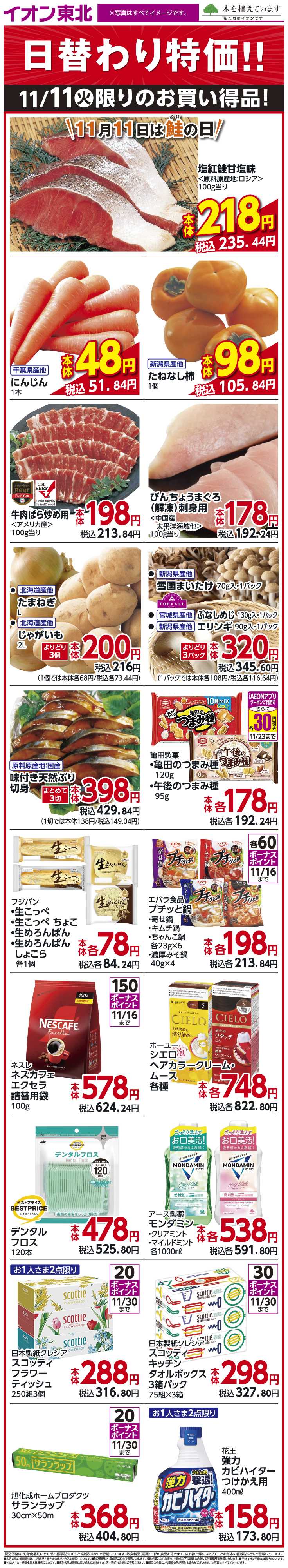 イオンスタイル 11月11日日替わり