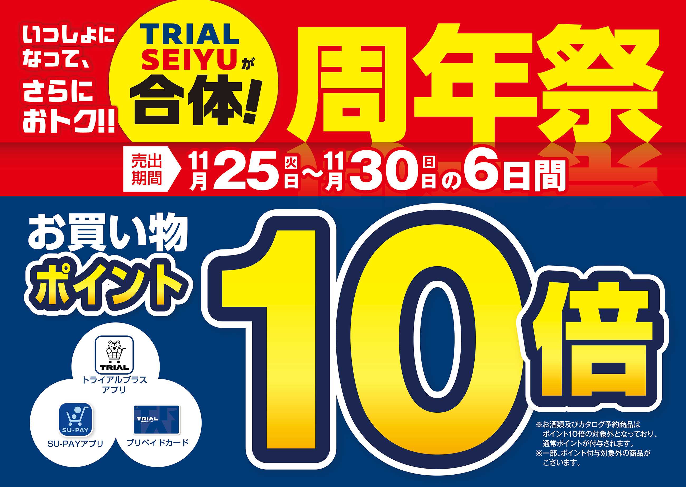 スーパーセンタートライアル TRIAL周年祭キャンペーン2025