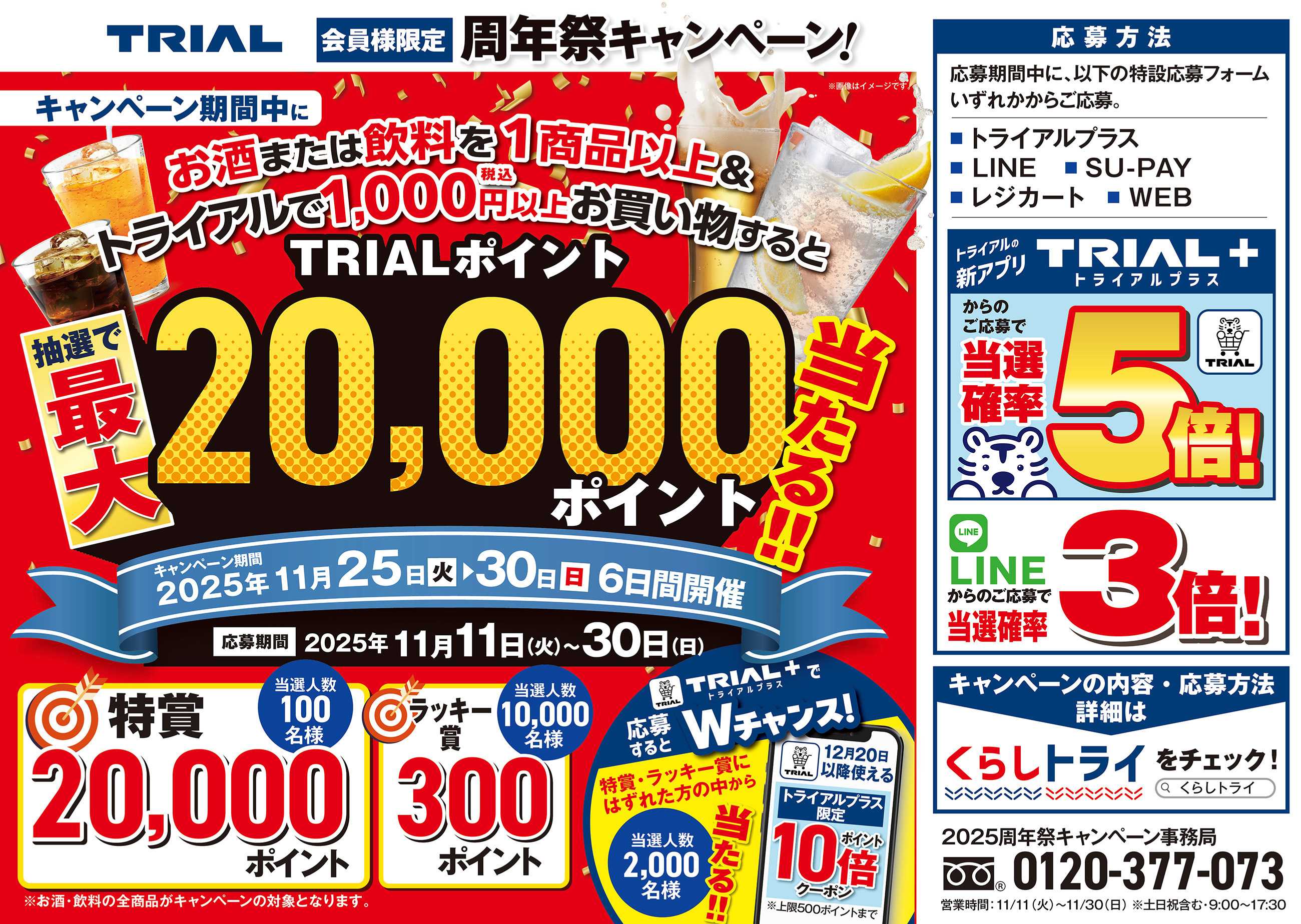 メガセンタートライアル TRIAL周年祭キャンペーン2025
