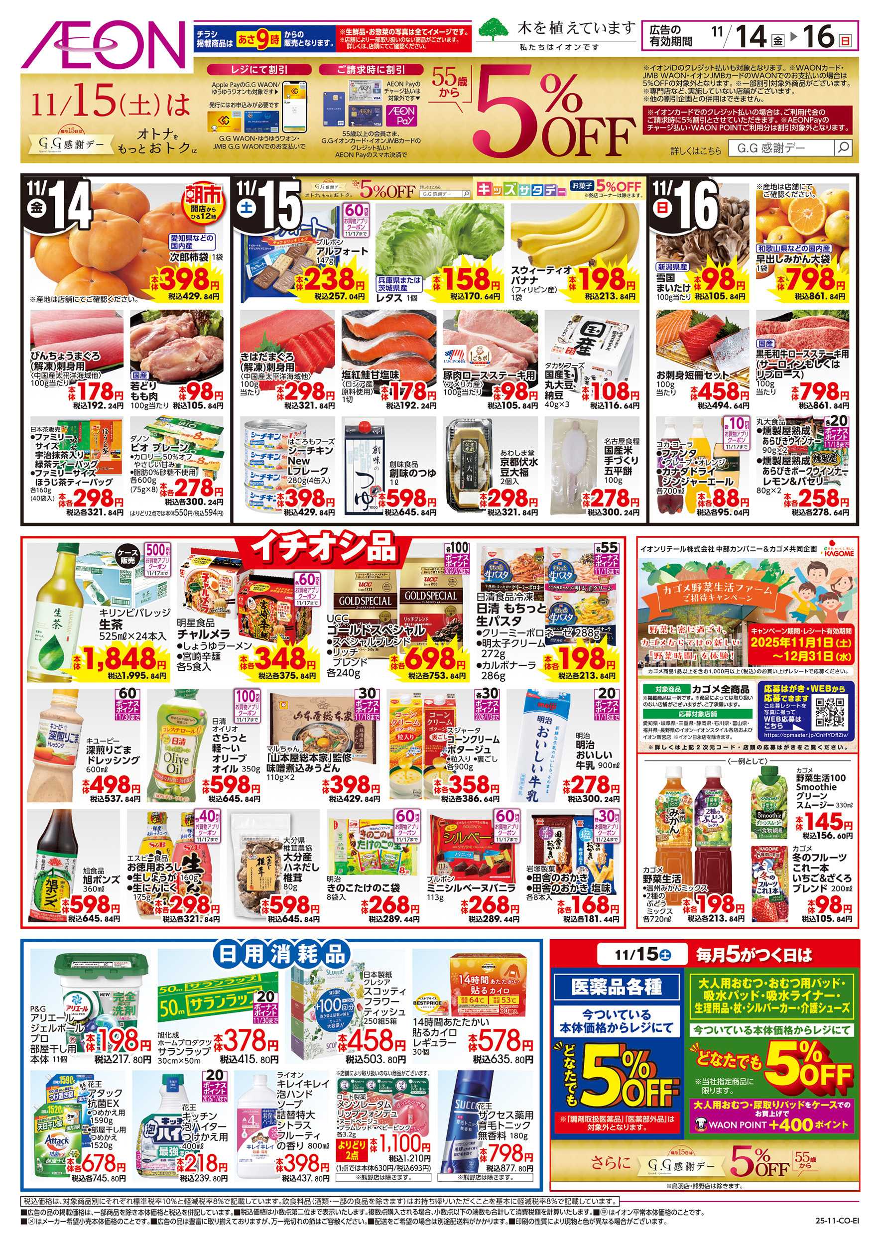 イオン 11/14～11/16