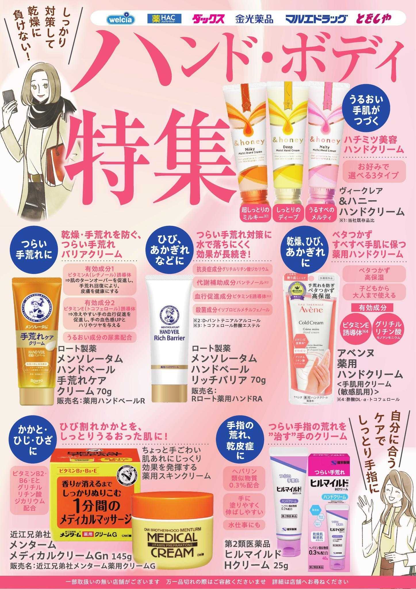 ウエルシア ハンド・ボディケア特集