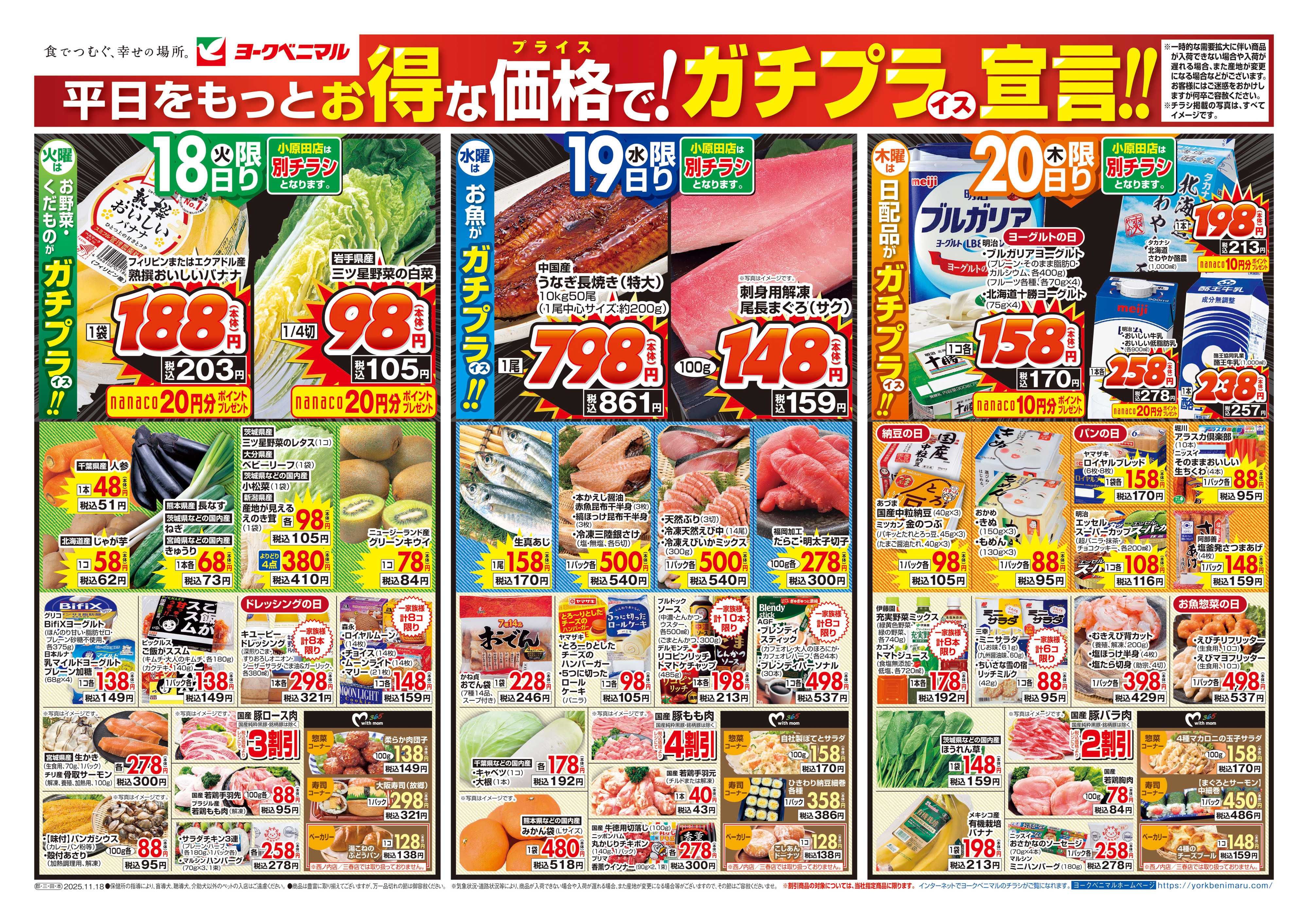 ヨークベニマル 11/18号チラシ