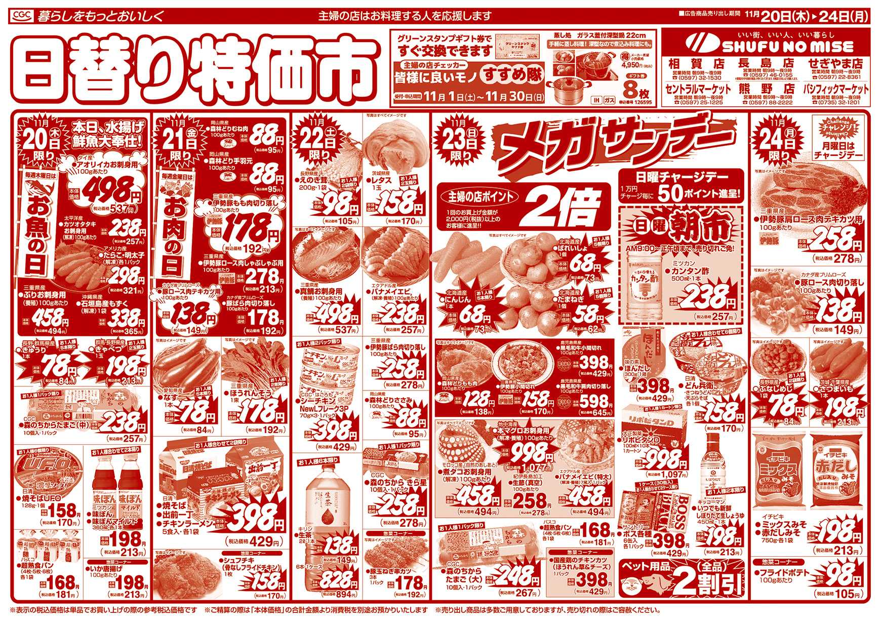 主婦の店 うまいもの市 ボジョレー解禁