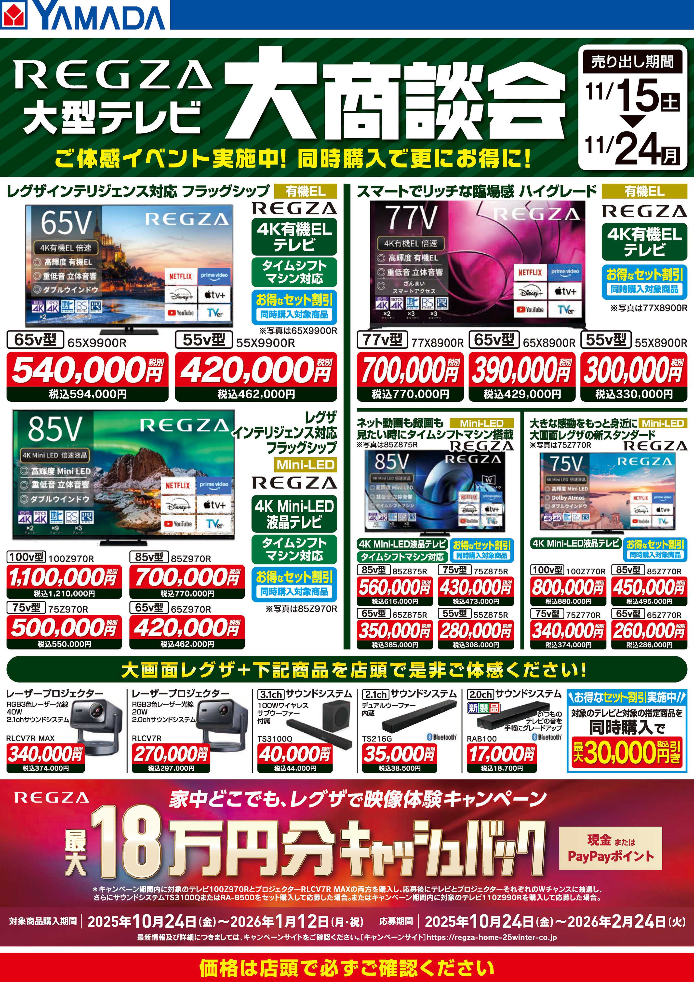 ヤマダデンキ REGZA 大商談会