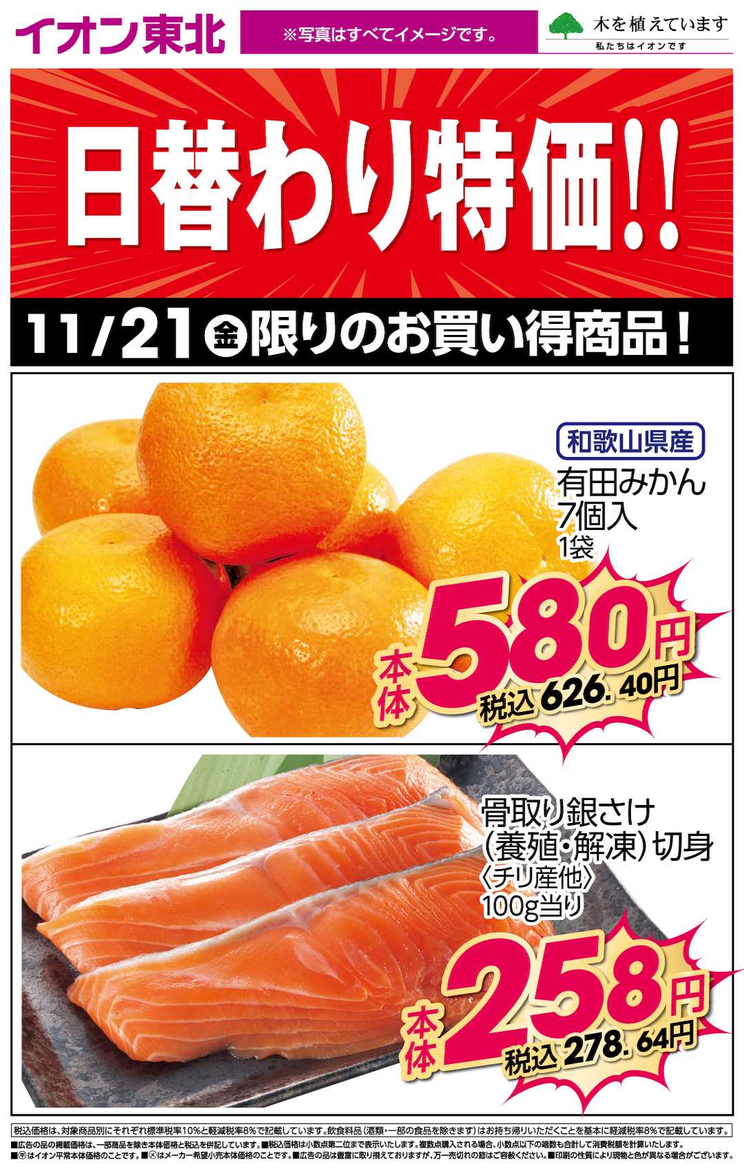 イオン 11月21日日替わり