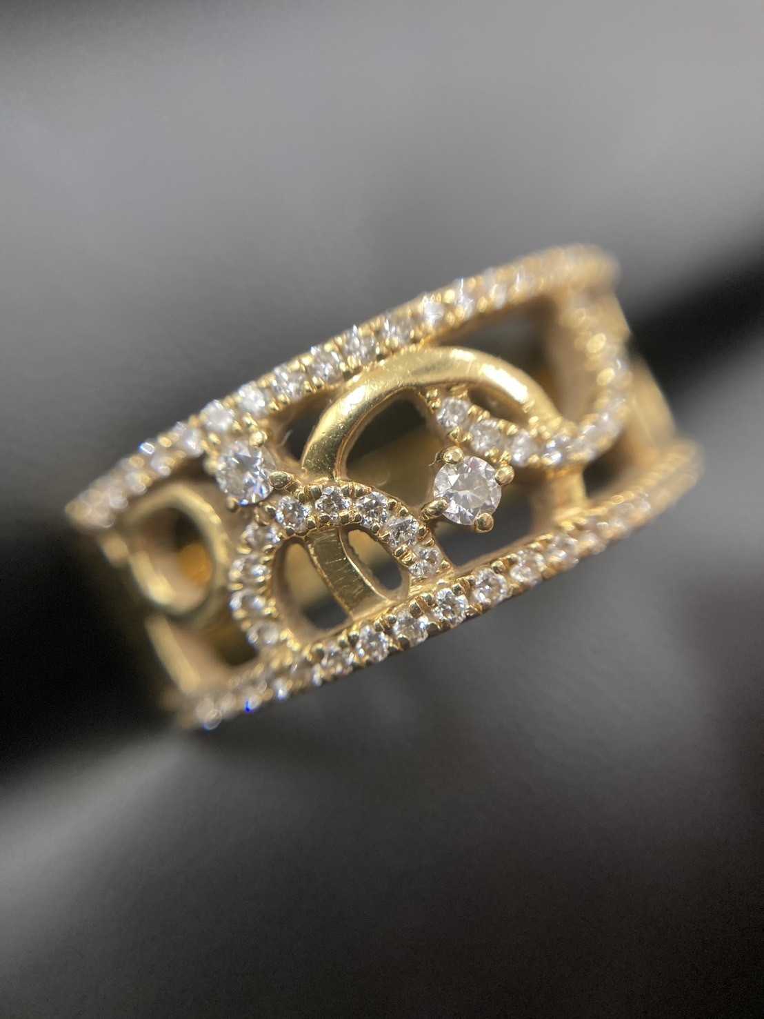 買取大吉 ダイヤモンド付きゴールドリング