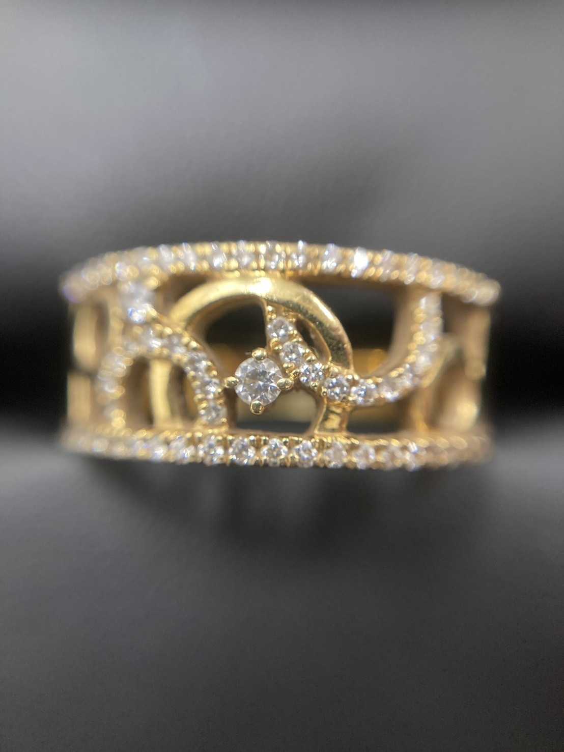 買取大吉 ダイヤモンド付きゴールドリング