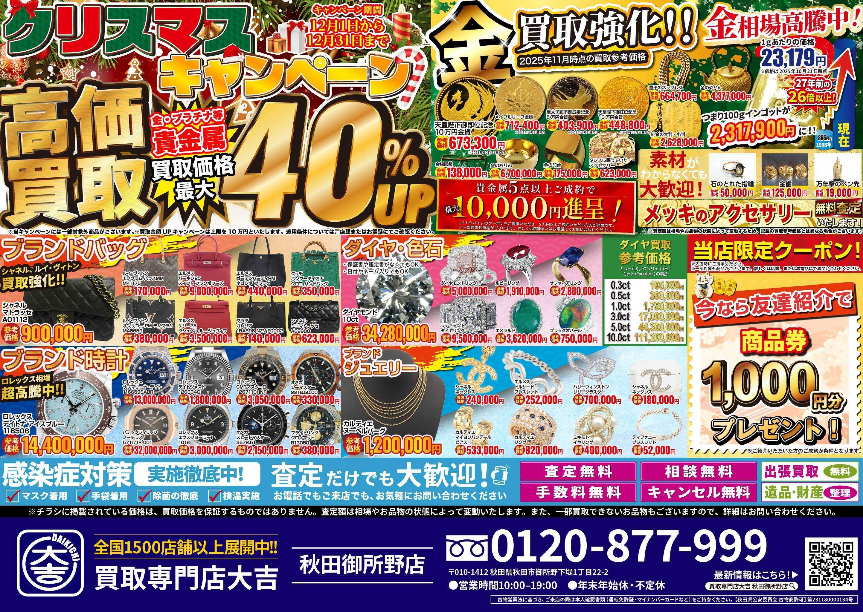 買取大吉 クリスマスキャンペーン