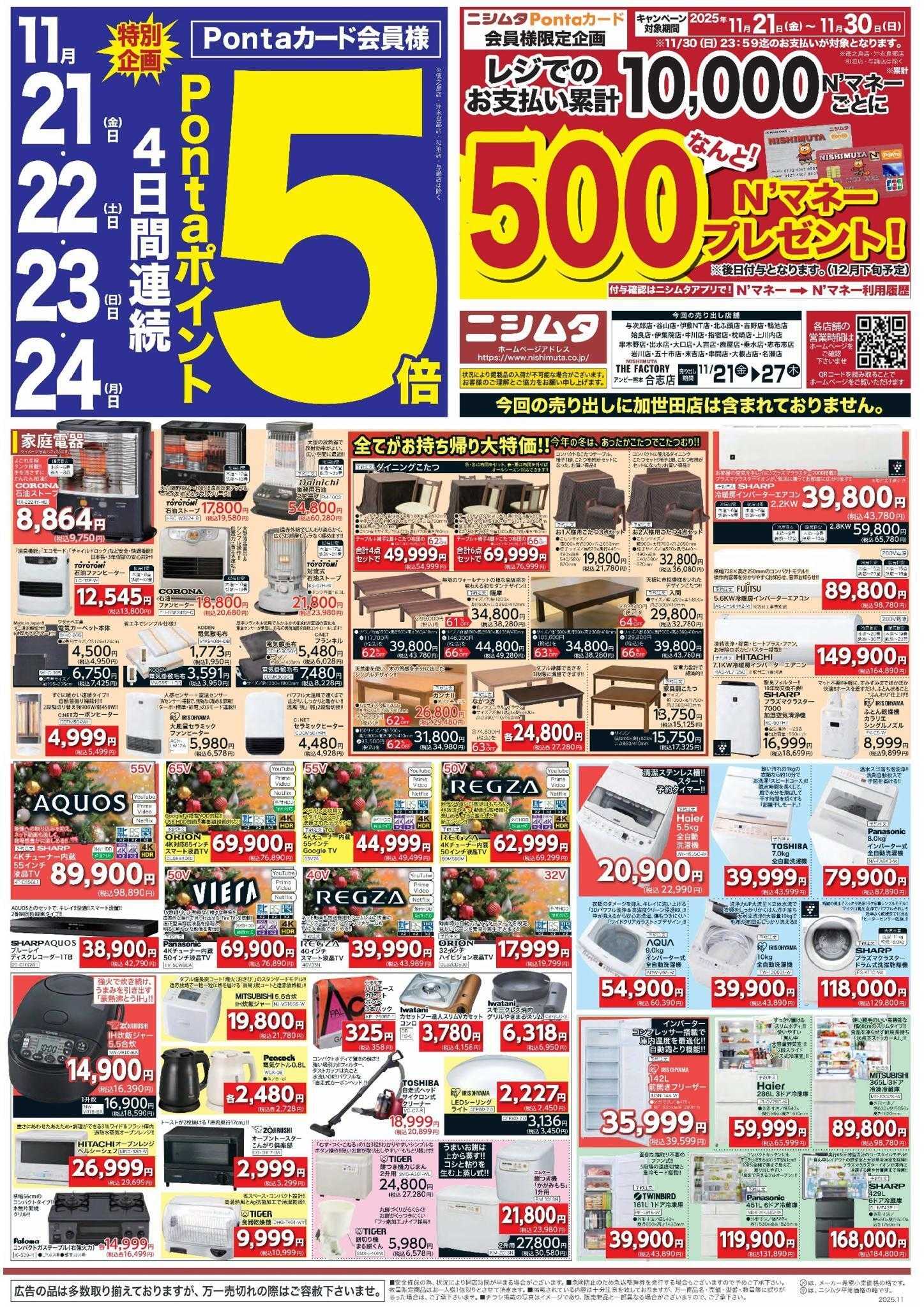 スーパーセンターニシムタ ホームセンターお買得品