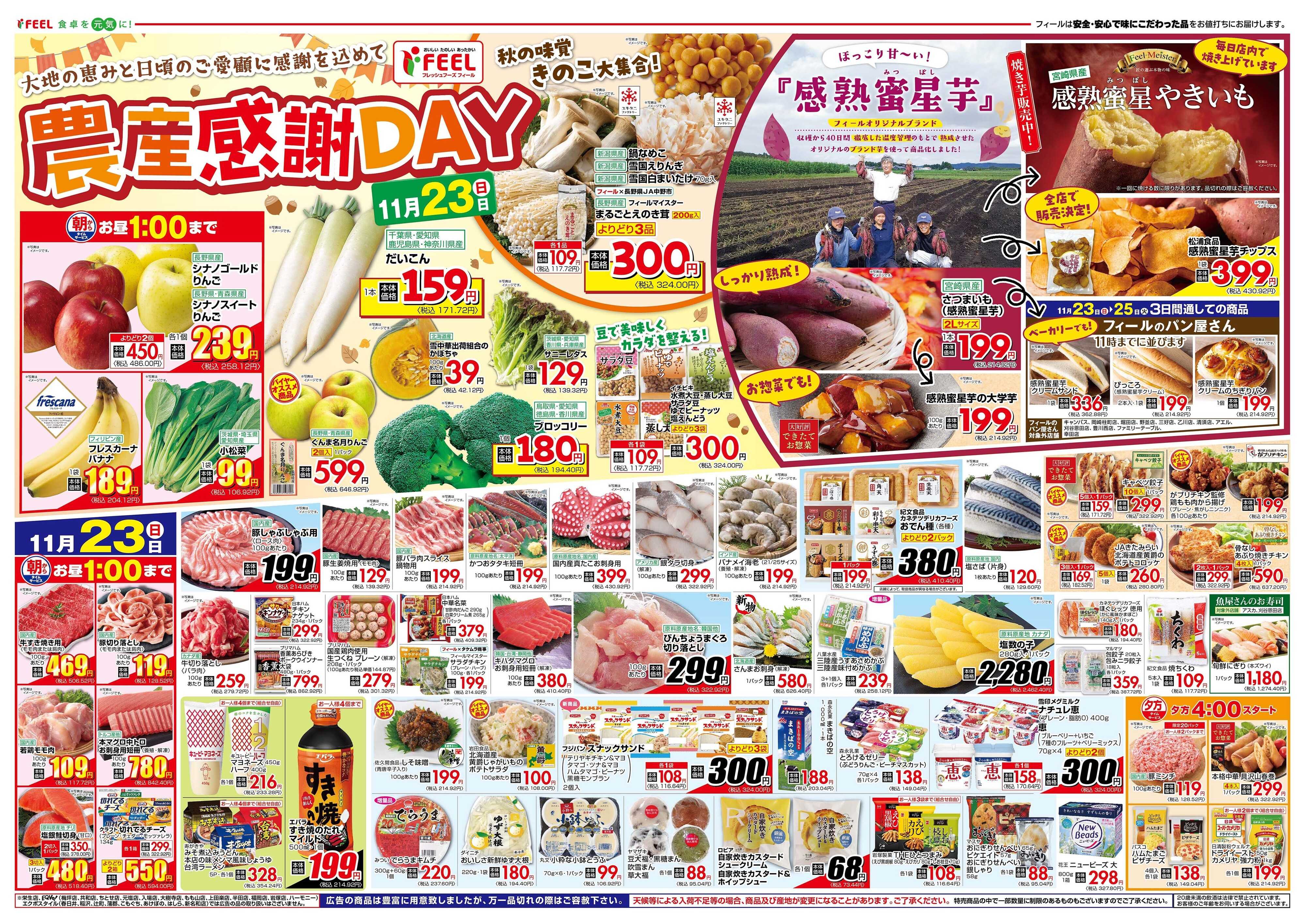 フィール 農産感謝DAY