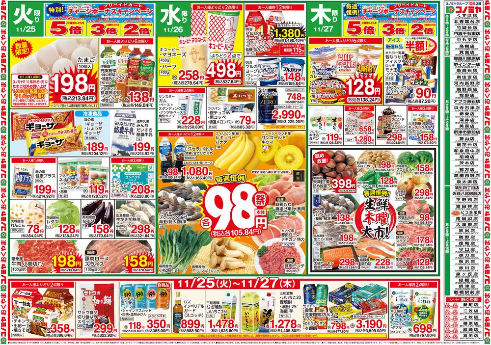 コノミヤ 緑橋店の最新チラシ・セール情報 | クラシルチラシ