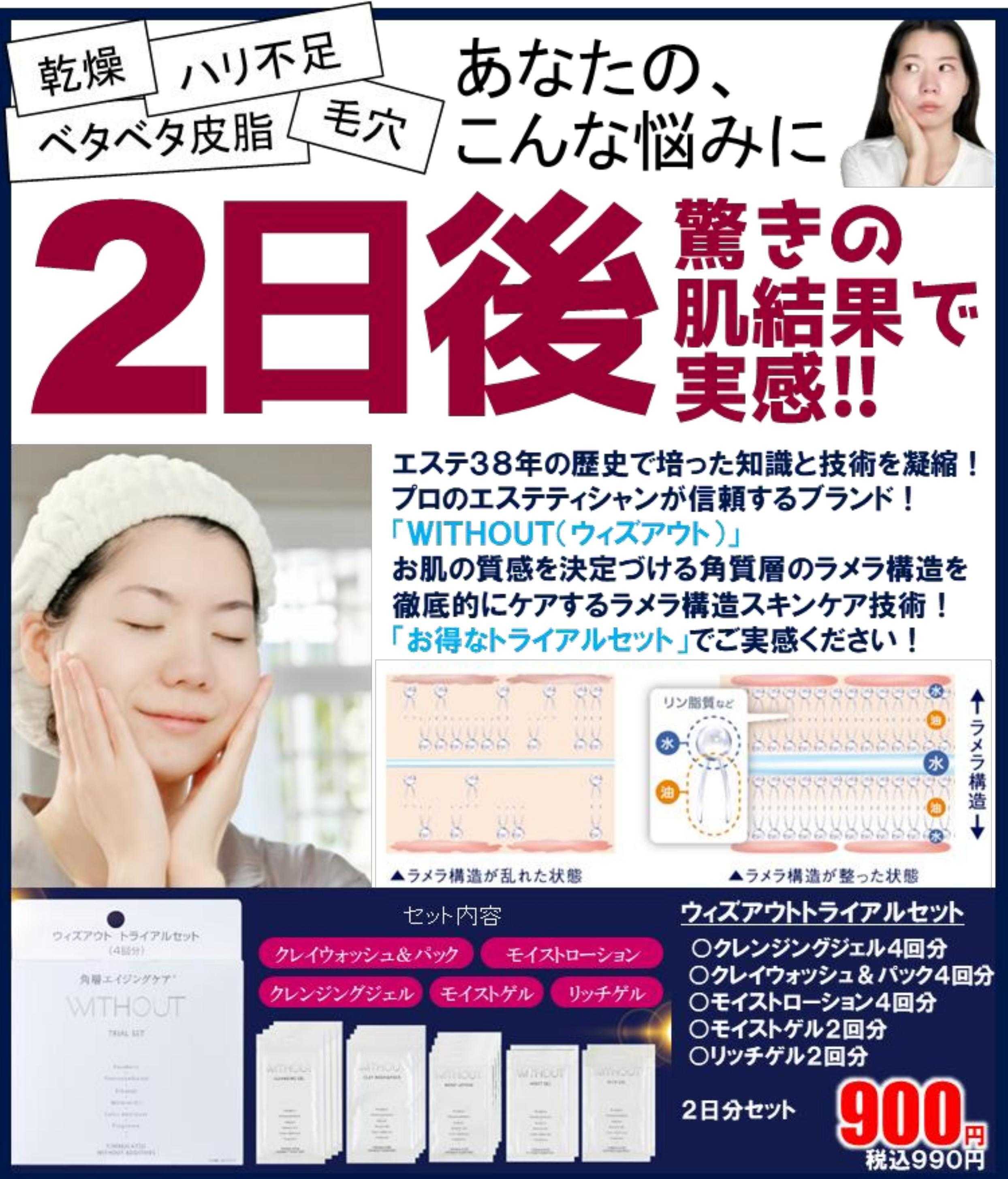 コメヤ薬局＋Mycra 2日後、驚きの肌結果で実感！