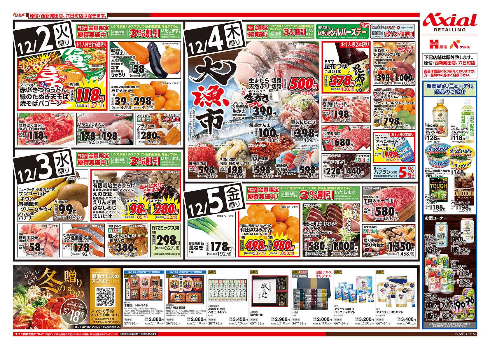 原信 新潟県　１２／２～５