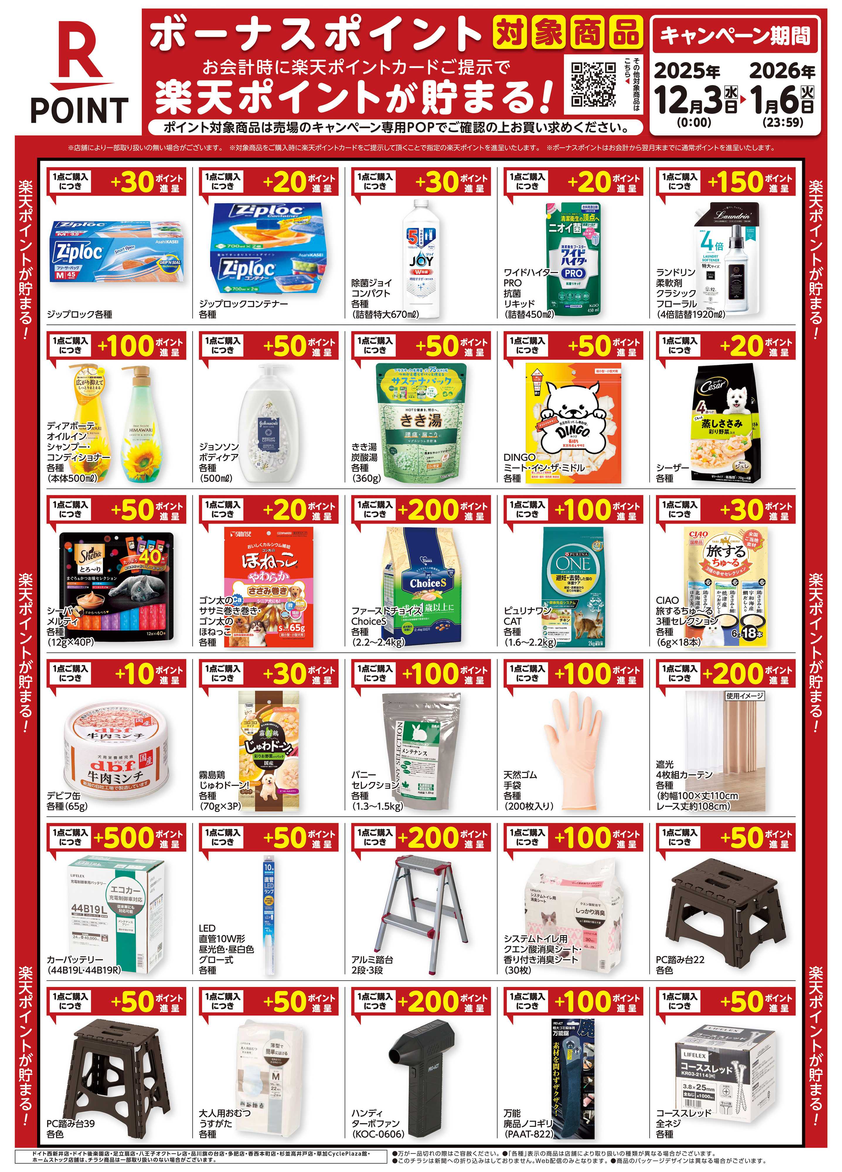 コーナン 楽天ボーナスポイントチラシ