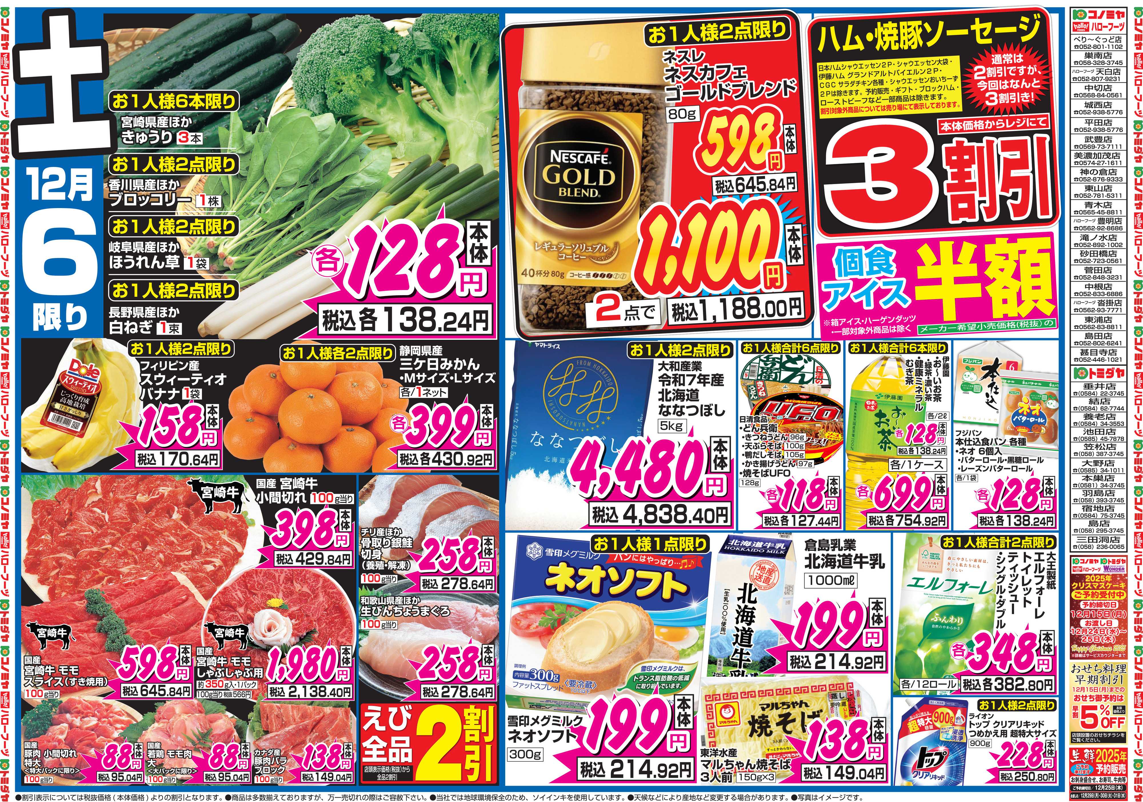 コノミヤ 12月6日号チラシ