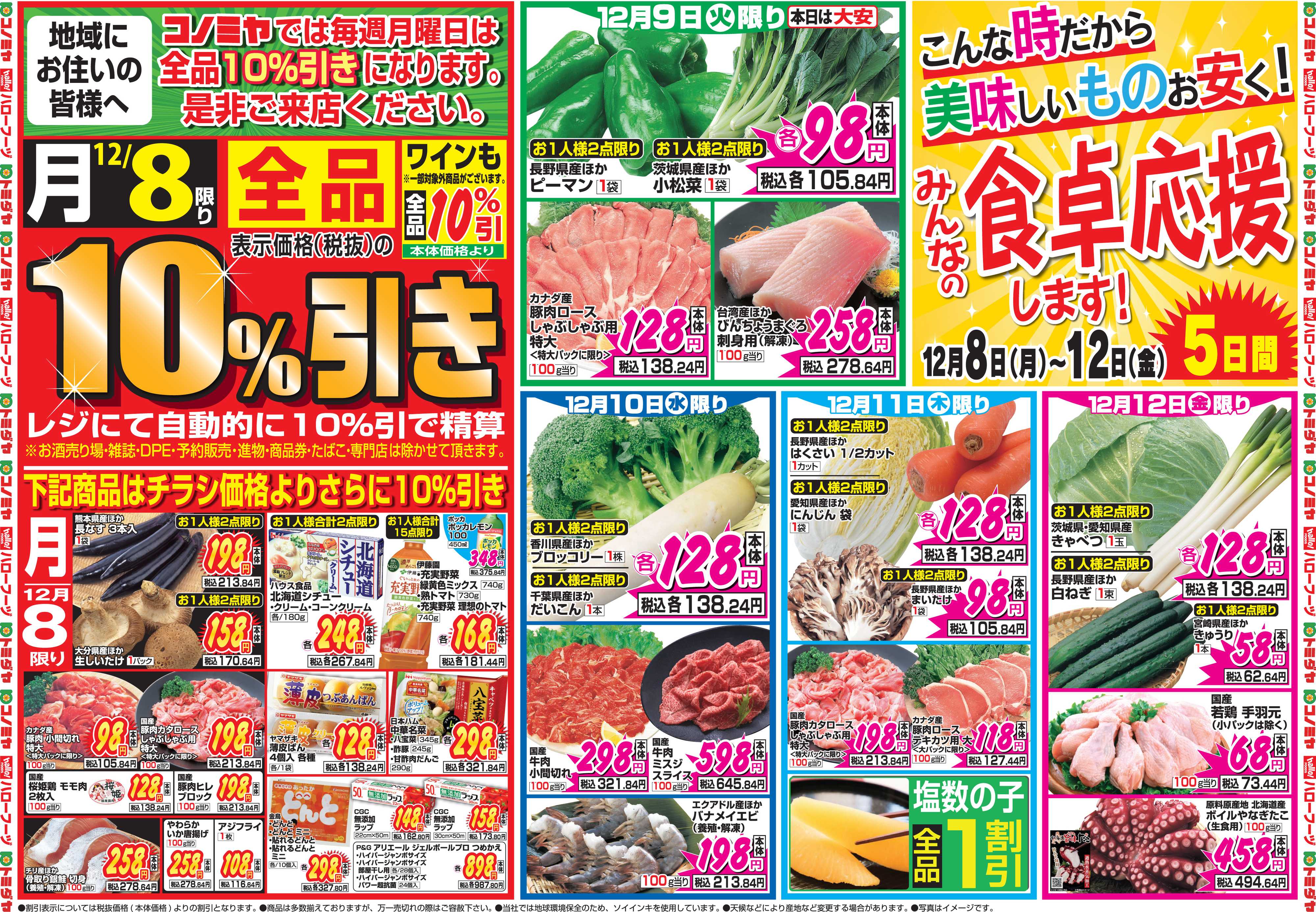 コノミヤ 12月8日号チラシ