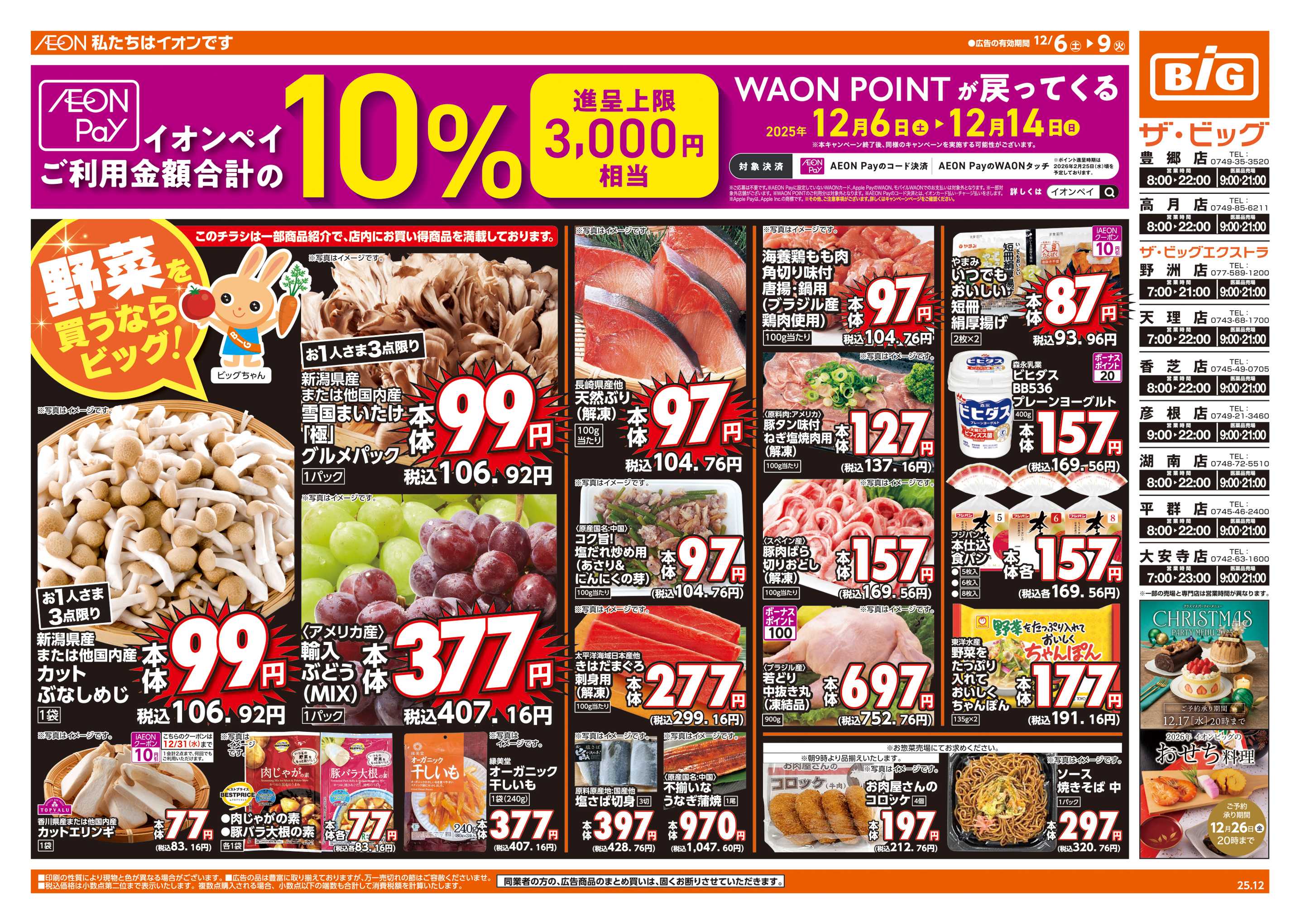 ザ・ビッグエクストラ 週末チラシ