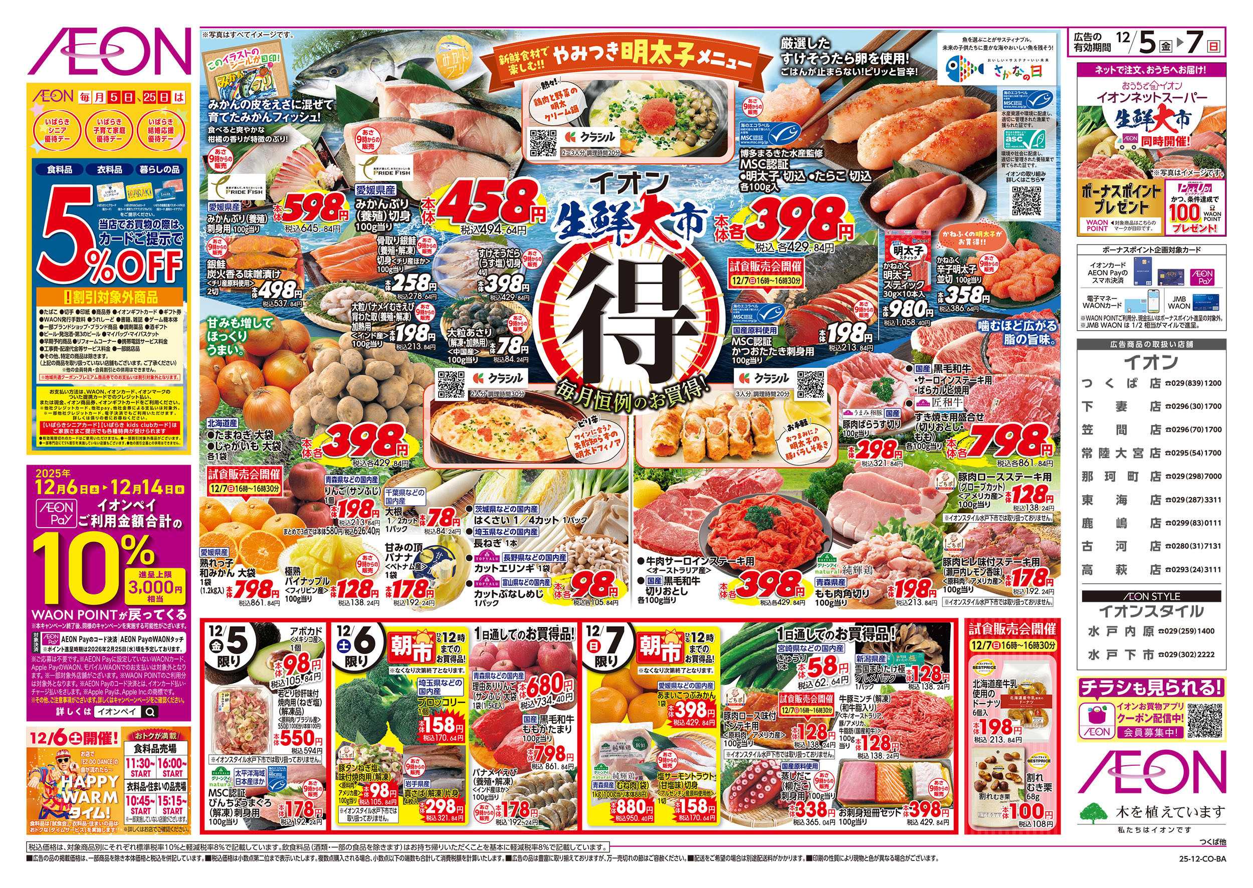 イオン 12/5号　生鮮大市：表面